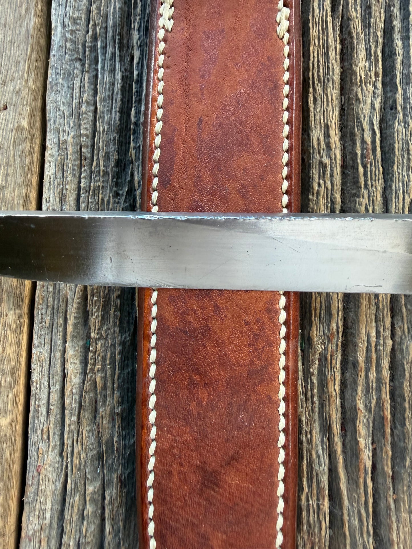 Vintage Randall Knife Model 10-7 Fisherman Aluminum handle rare carbon Steel blade, Butterfly vintage sheath.