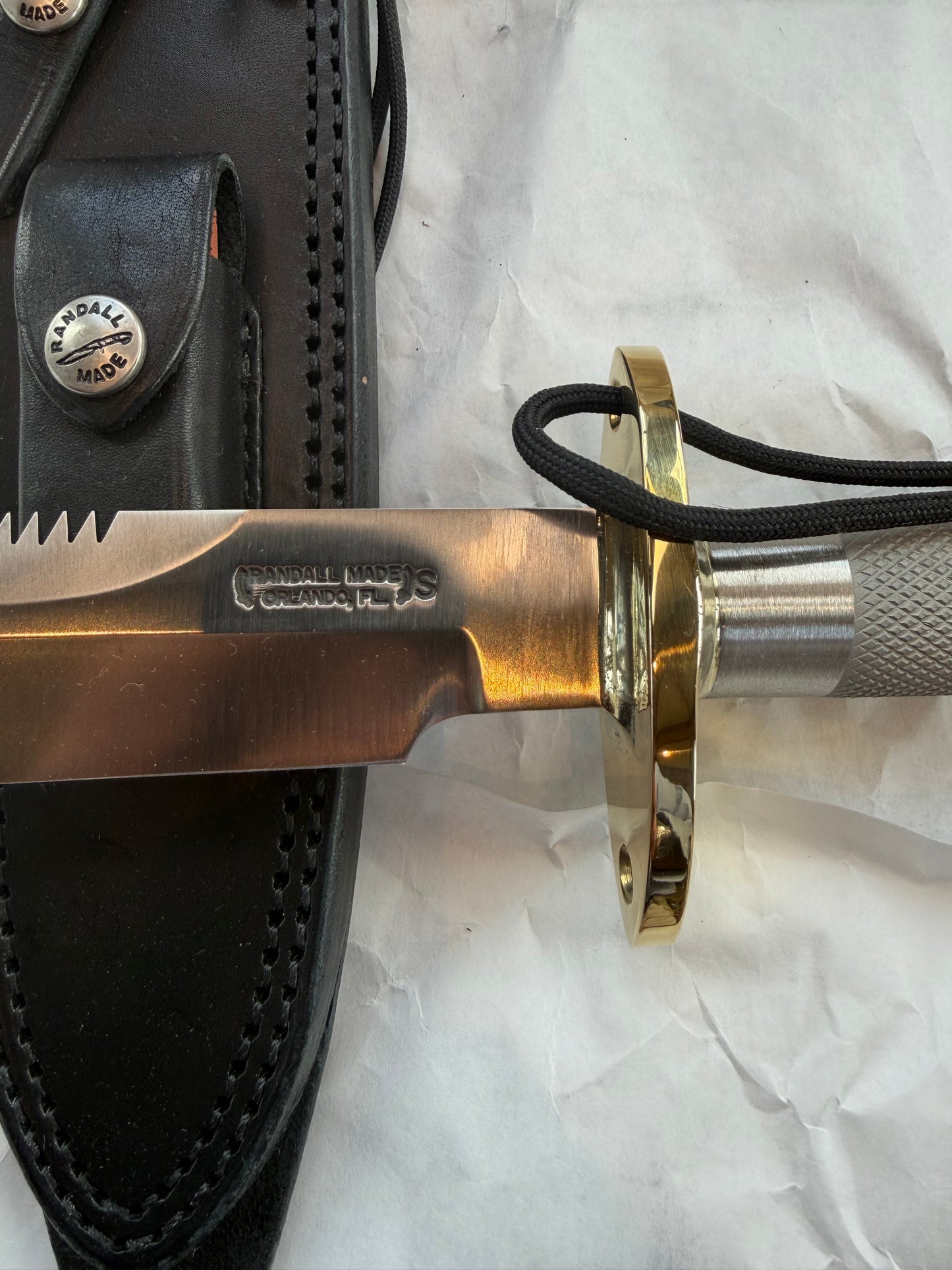 New in Paper Randall Knife Model 18-7.5 Stainless Steel Compass New