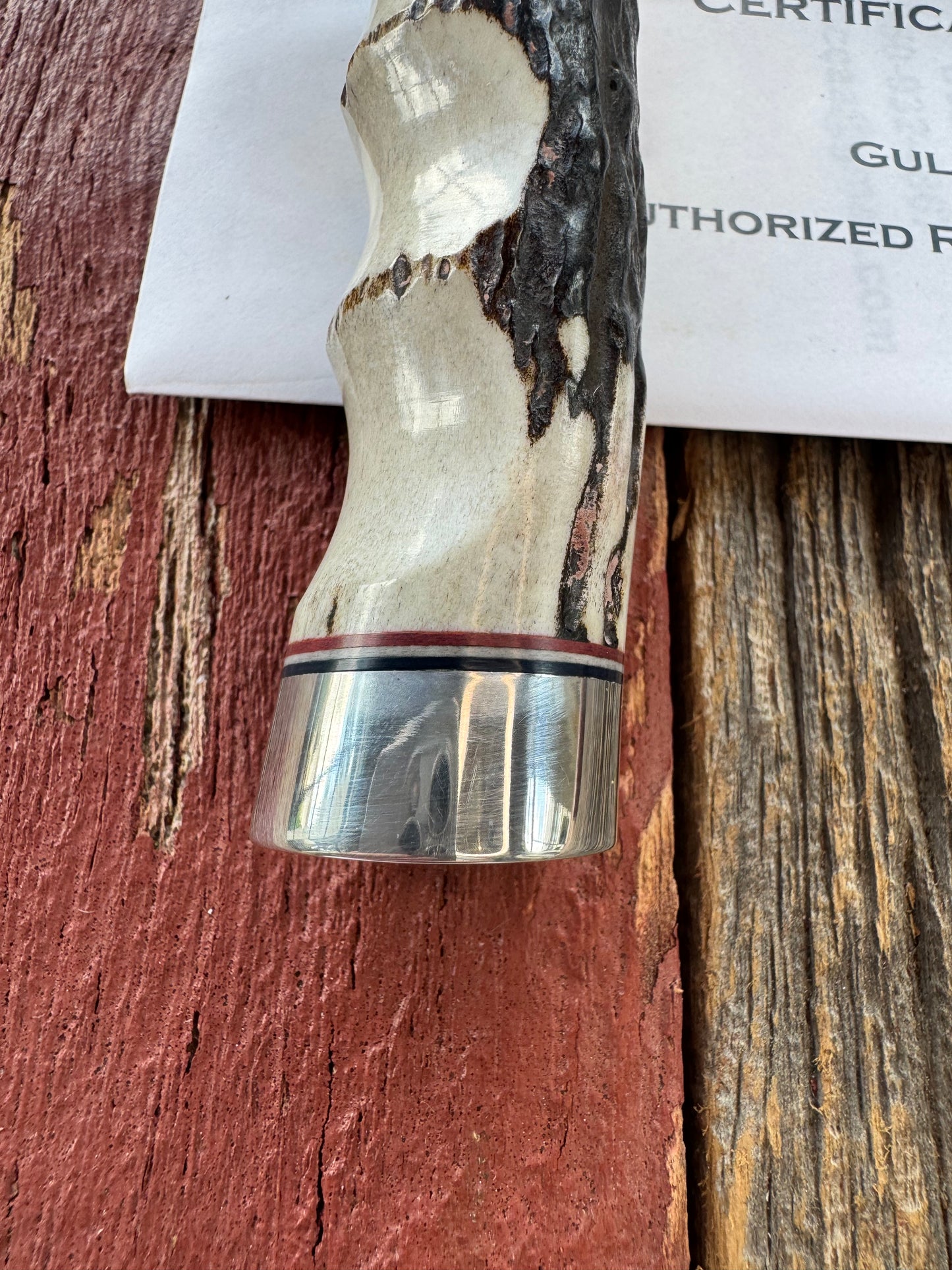 New in Paper Randall Knife Model 2-7 Korean War Commemorative 1 of 50 made Stag with finger grooves.