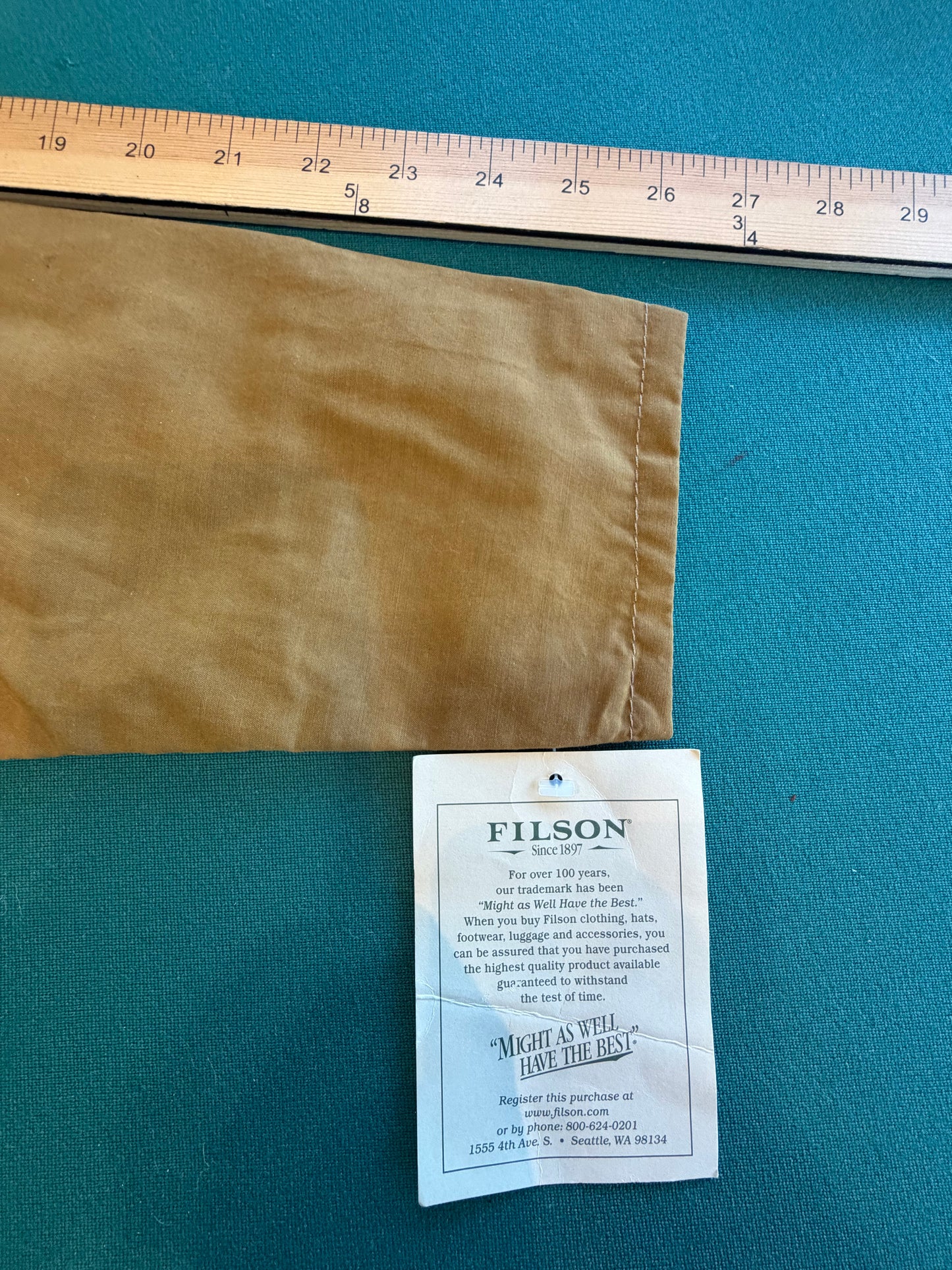 Rare Filson Sales Sample Warm Tan Guide Work Jackets Sz M New With Tags