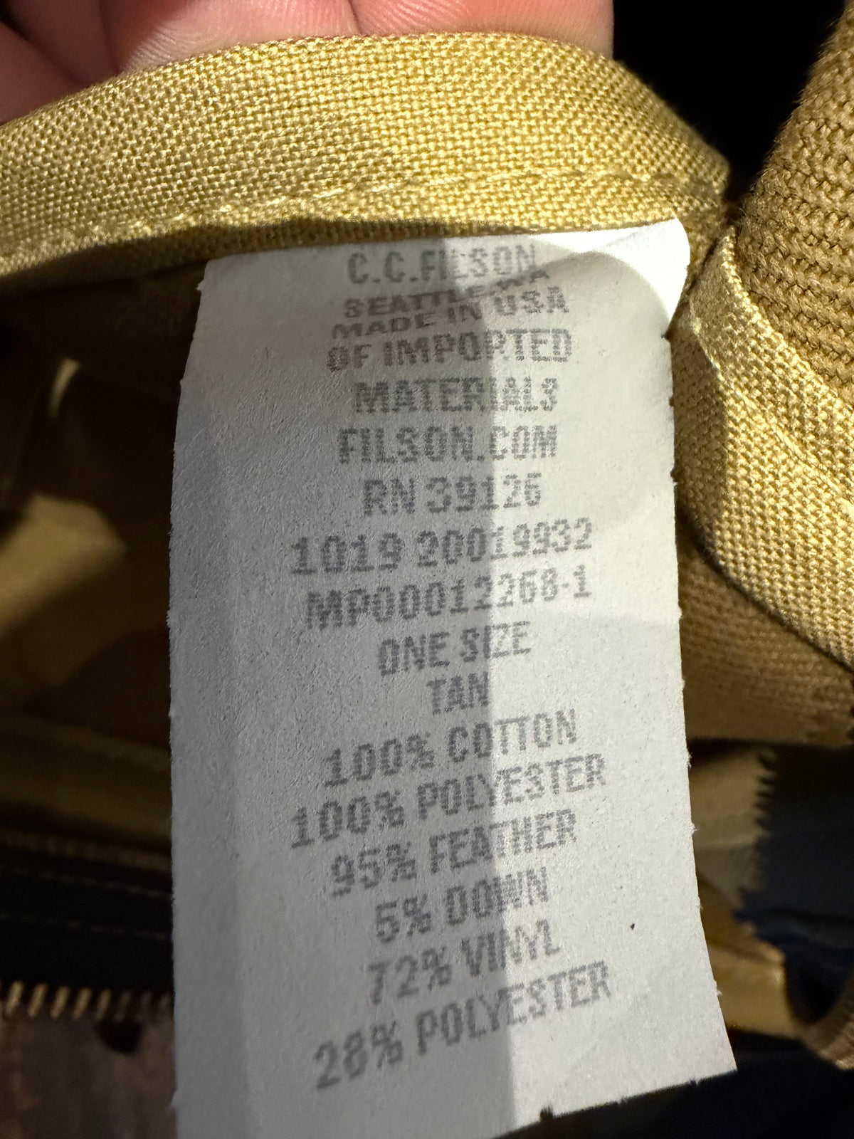 Very Rare Filson Fly Fishing Rod Case Rugged Twill in Tan Made in USA 31 inch version. Like new condition. 10/19 Build. # 20019932