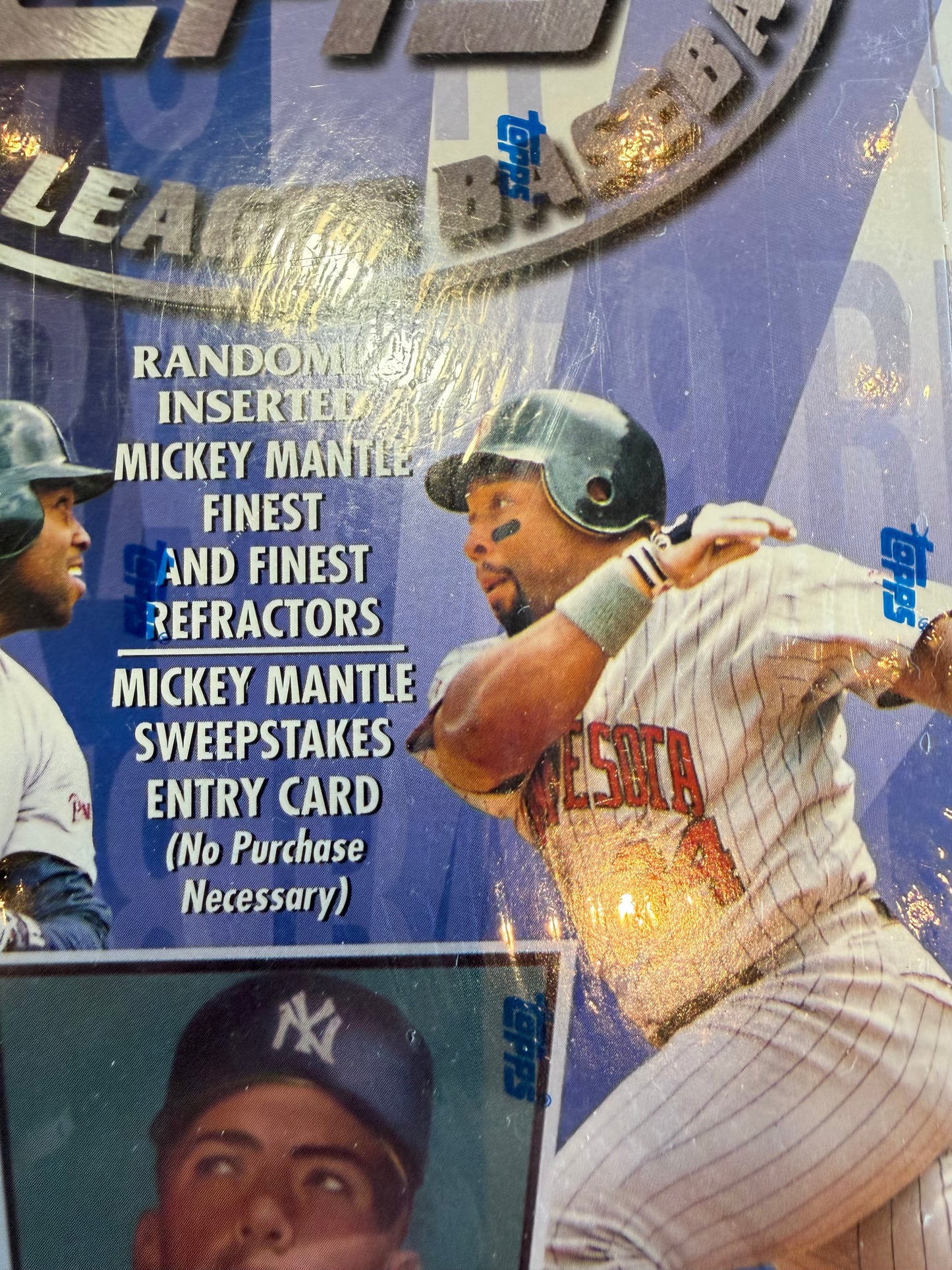 1996 TOPPS BASEBALL SERIES 2 FACTORY SEALED HOBBY BOX 36 PACKS MANTLE INSERTS REFRACTOR