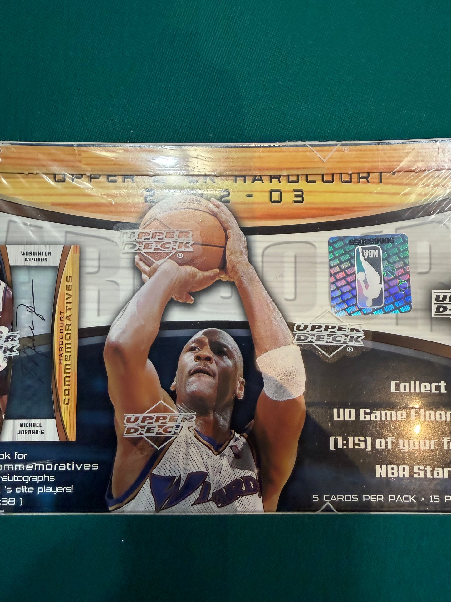 2002/03 Upperdeck Hardcourt Bowman’s Basketball Hobby Box Sealed 15 packs per box