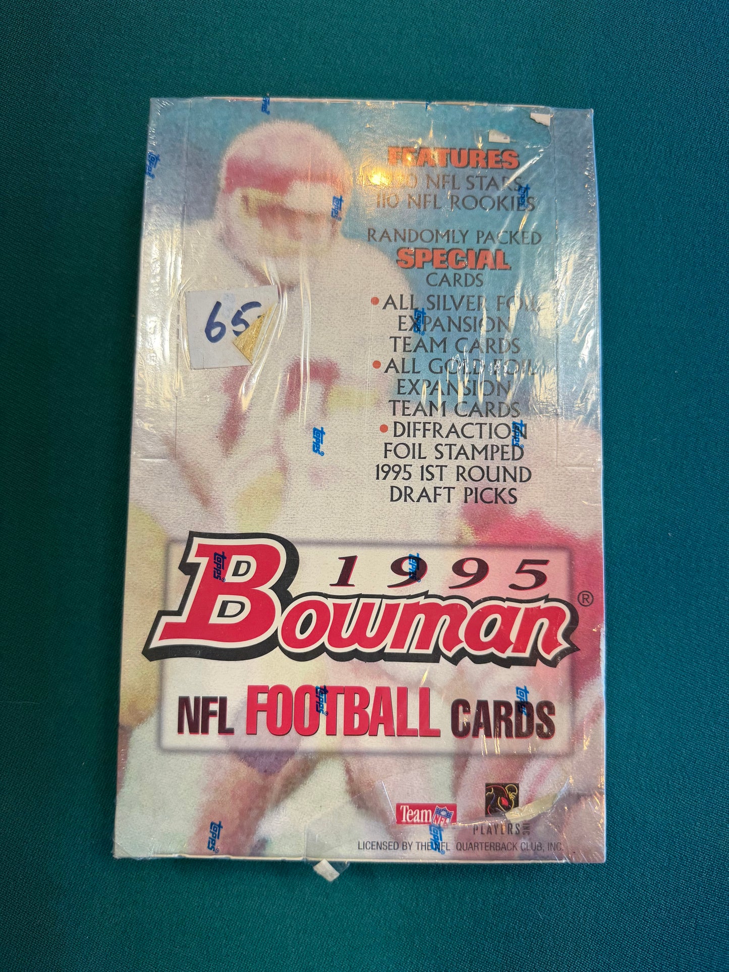 1995 Bowman Football Hobby Box Sealed (24 Packs) 10 Card Per Pack -