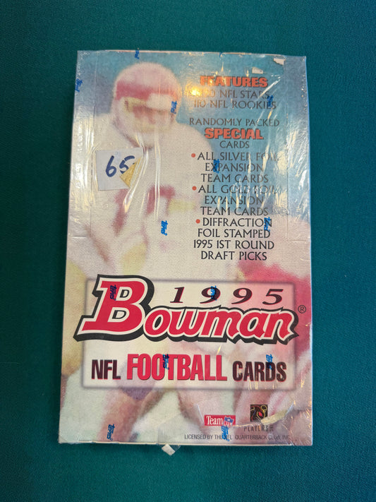 1995 Bowman Football Hobby Box Sealed (24 Packs) 10 Card Per Pack -