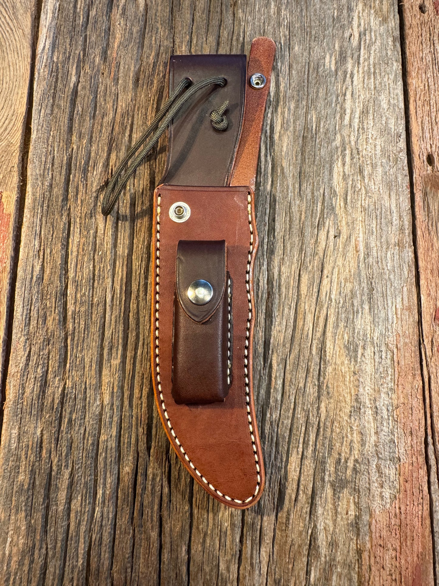 New Randall Sullivans by Gutcher Leather Knife Sheath Model 4-6F with Stone