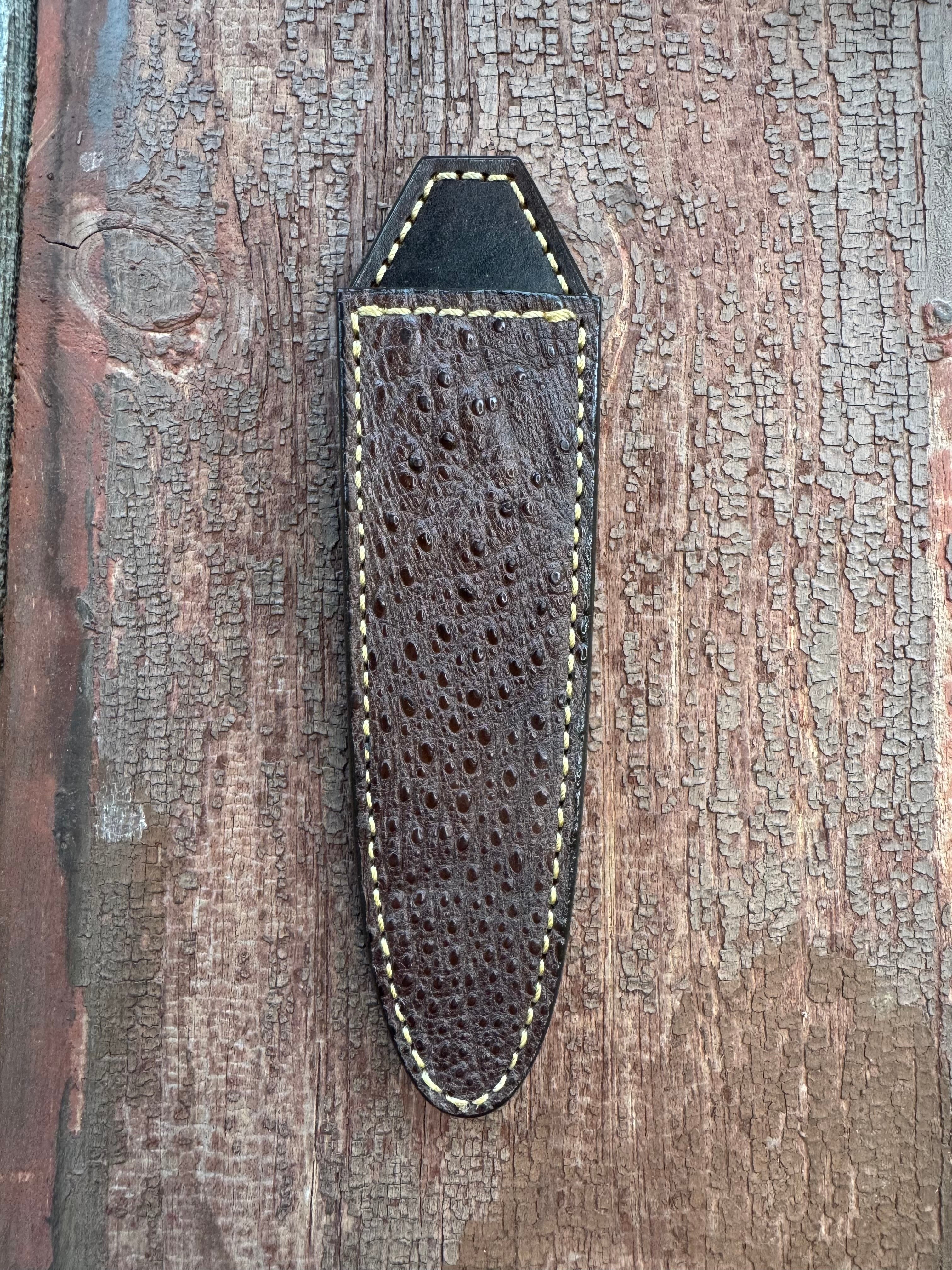 Randall Model “Gambler” 5 Inch Sheath in Exotic Snapping Turtle by Tre ...