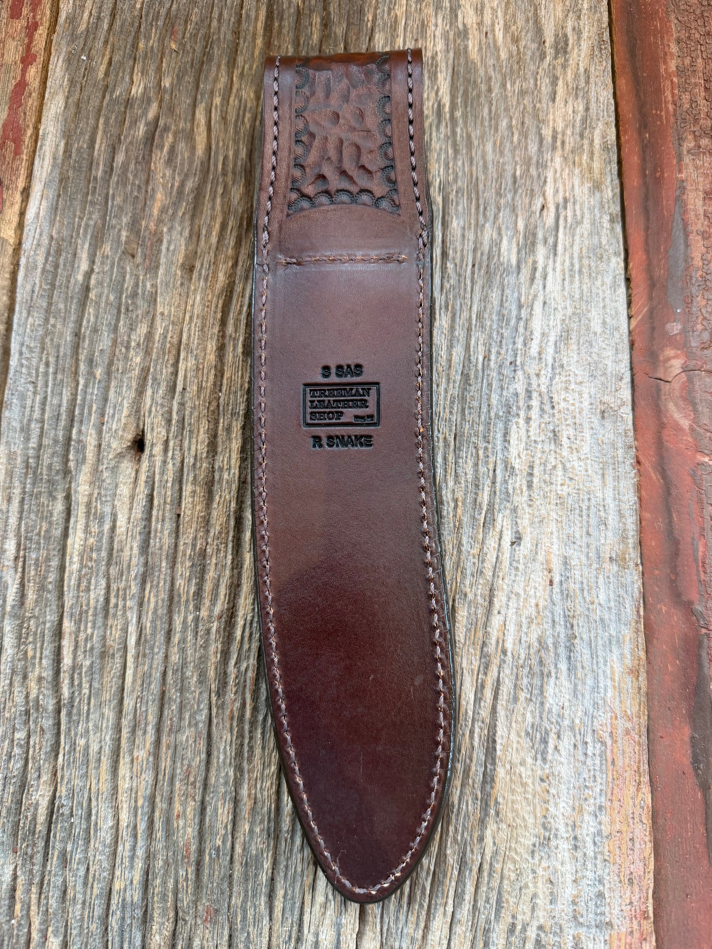 Randall Model 12-11 and 12-8 Large and Small Sasquatch  pair in Exotic Canebreak RattleSnake. An absolute gem 1/1 pair from Treeman Sheaths. Tremendous colors on this one.