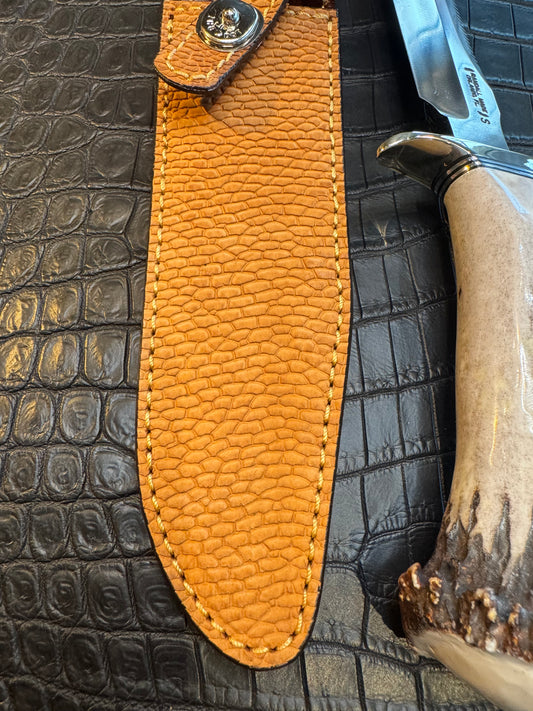 Randall Model 1-7 Sheath Straight Hilt in Exotic Beaver Tail by Treeman. (Sheath only)