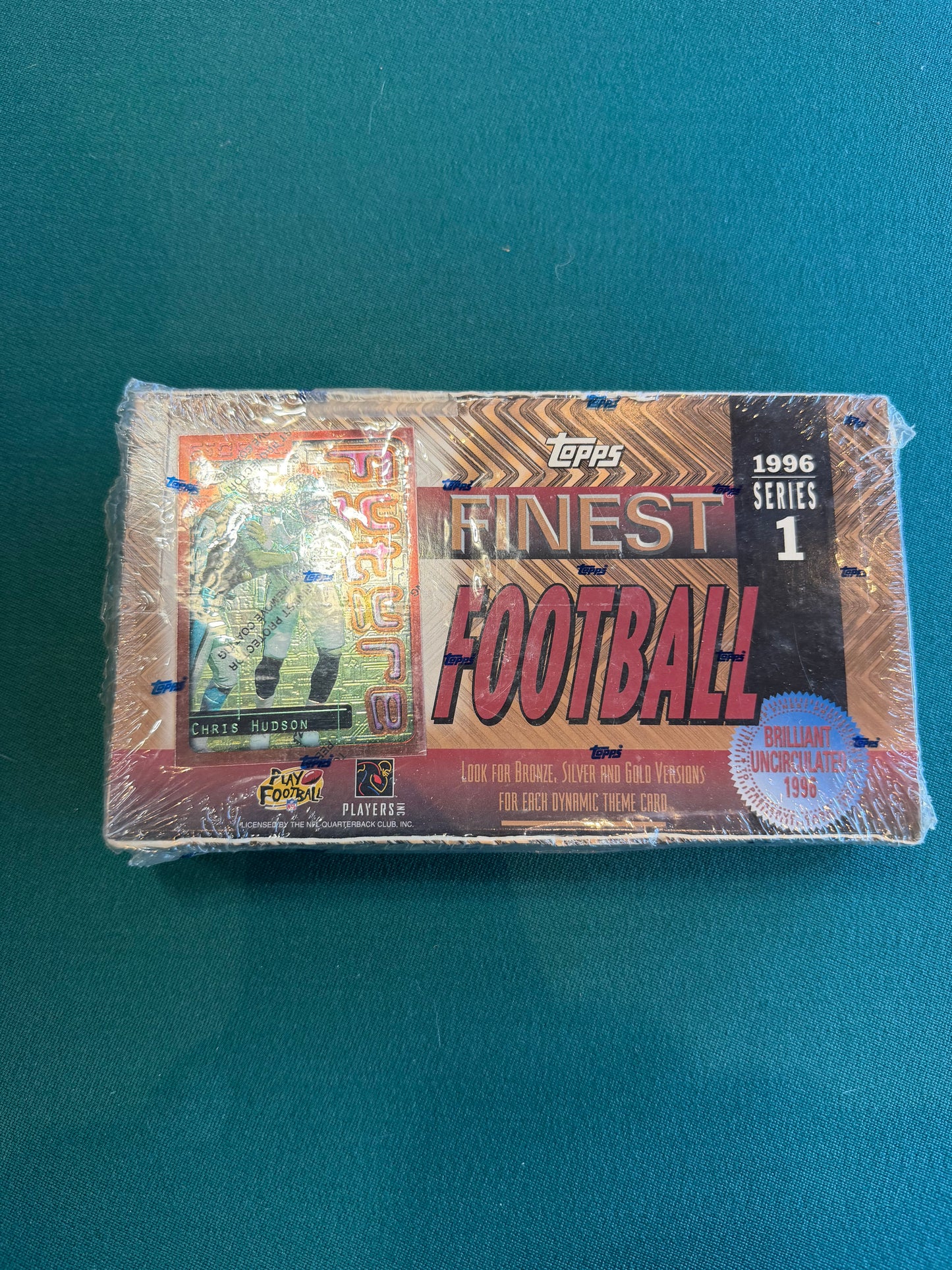 1996 Topps Finest NFL Football Series 1 Factory Sealed Hobby Box 24 packs per box