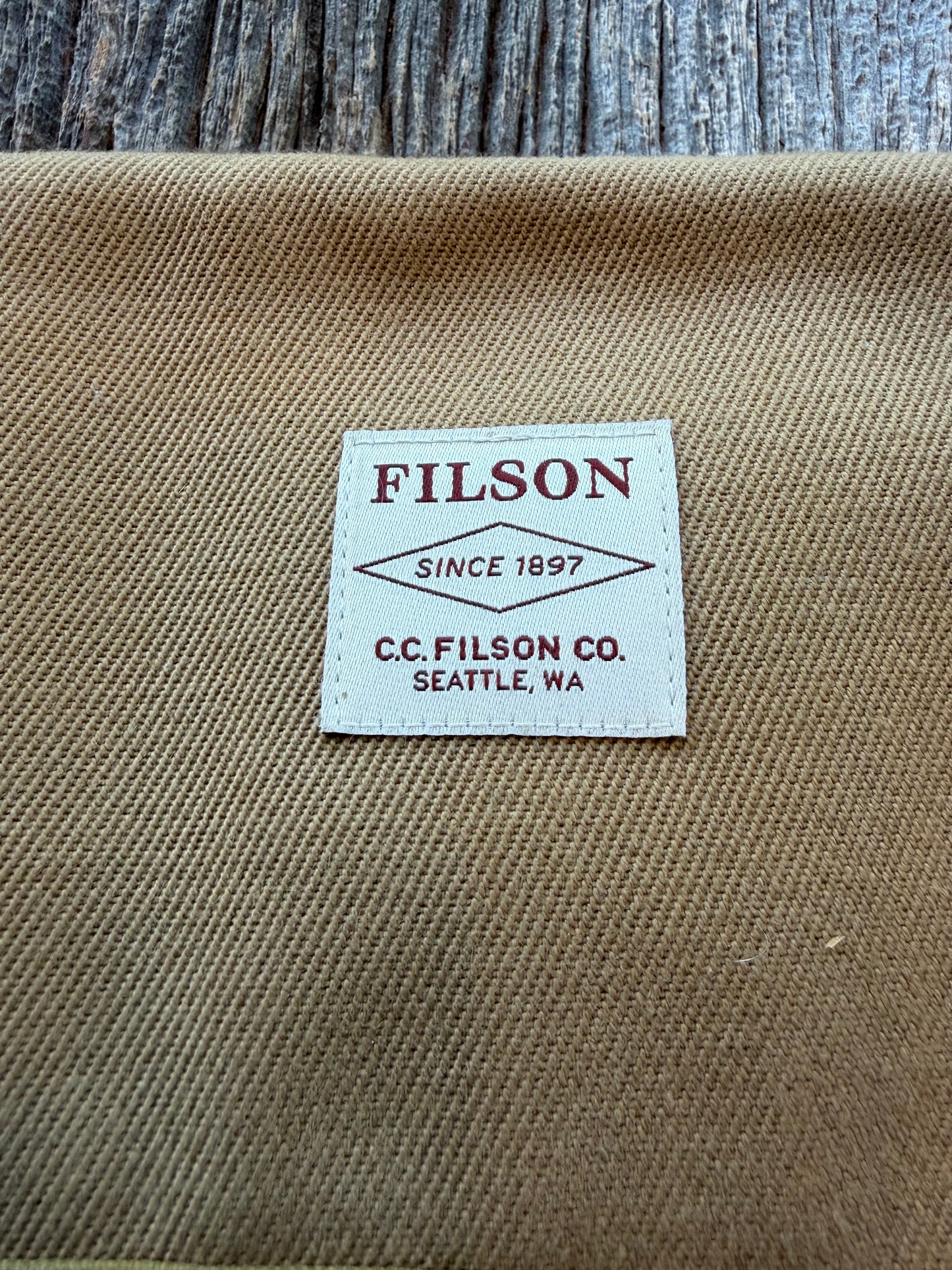 Rare Filson Tool Roll in Heavy Twill and Leather| Dark Tan| USA| # 11070303
