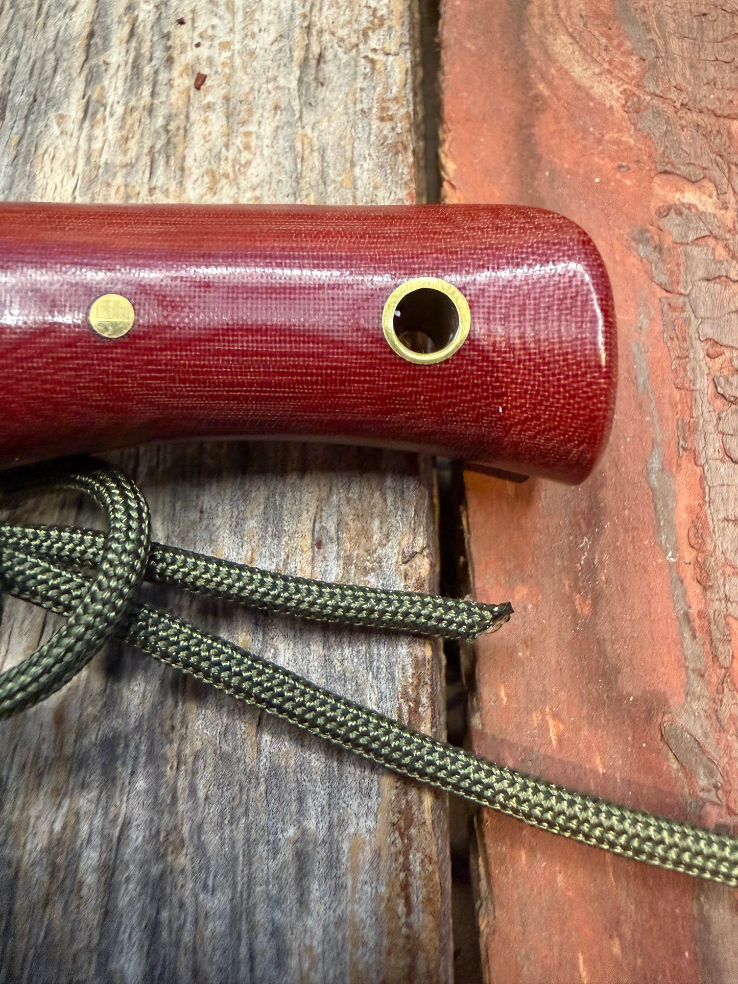 Randall Knife Model 10-3 Fisherman Red Micarta Stainless Steel