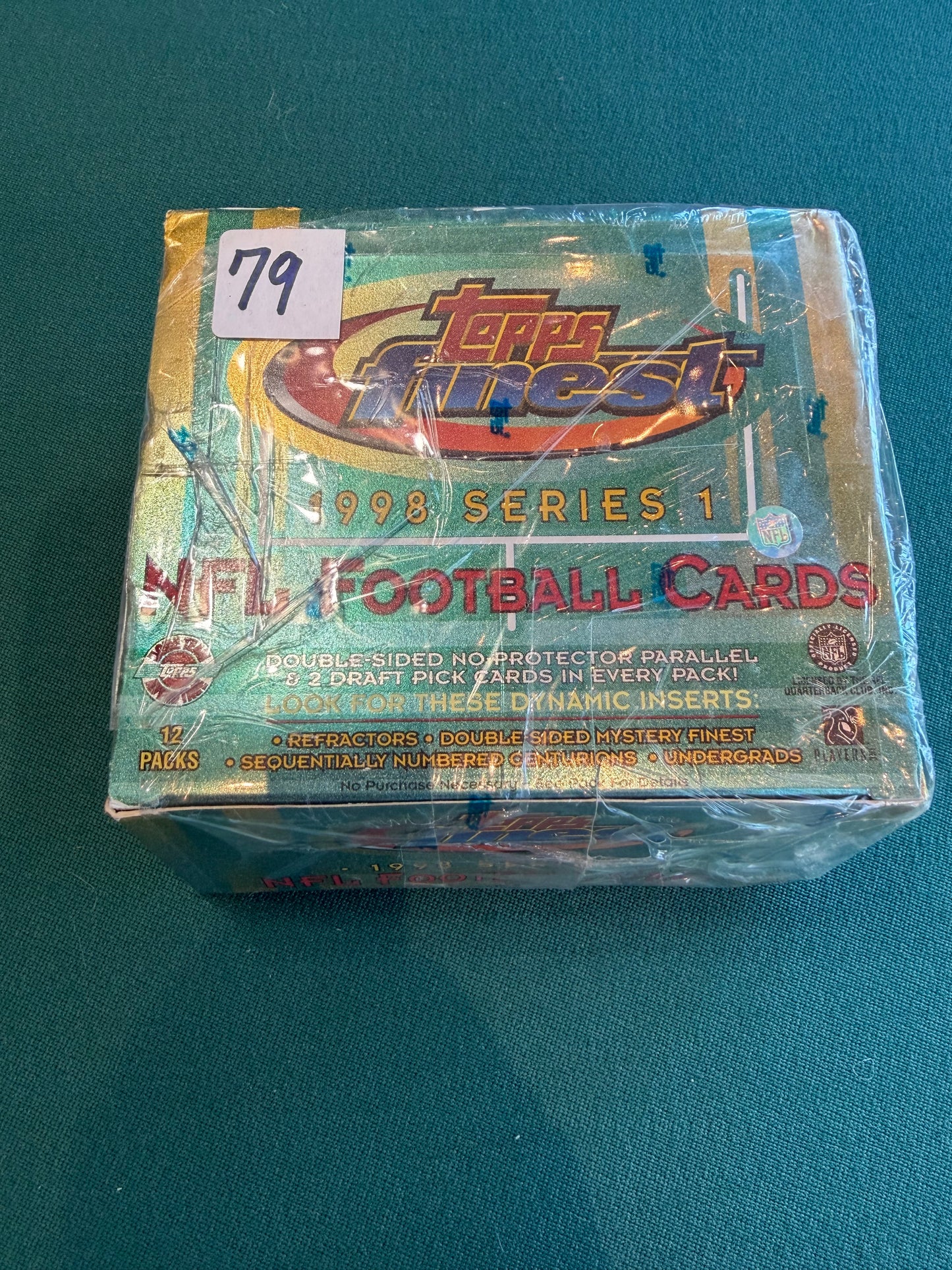 1998 TOPPS FINEST FOOTBALL FACTORY SEALED JUMBO BOX WAX HOBBY SERIES 1 PEYTON MANNING 12 packs