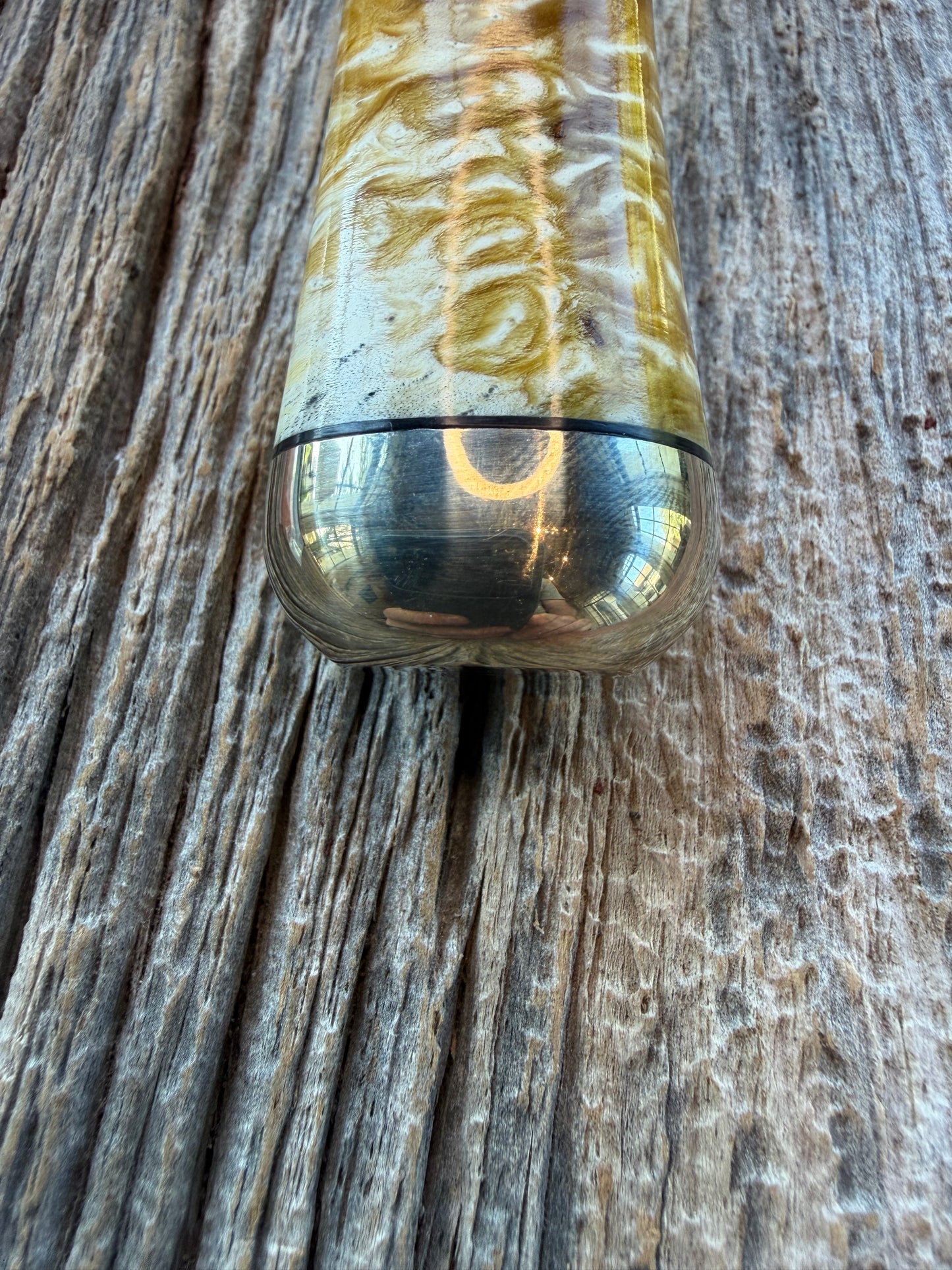 NOTE : Item is part of my personal Collection. Adding to cart will not result in sale. New in Paper Randall Model “Gambler” 4 Inch in Musk OX, Nickel collar and rounded  butt cap. Stainless blade.