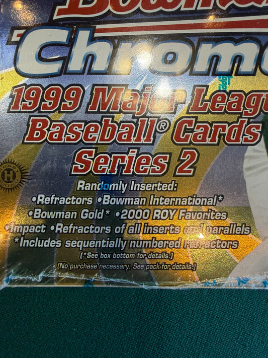 1999 Bowman Chrome 2 Hobby Box - Hamilton, Furcal RCs FACTORY SEALED