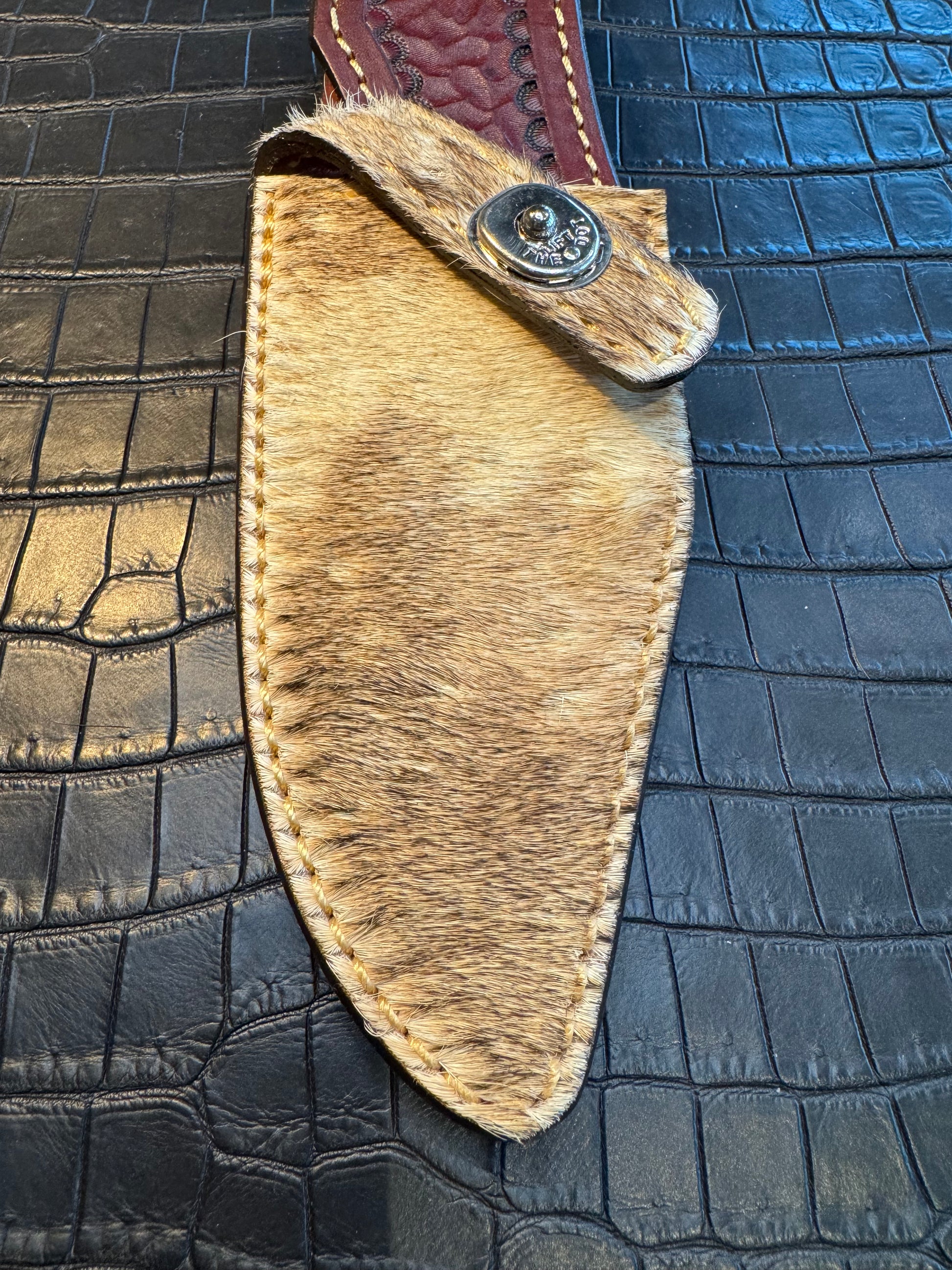 Randall Model 19-5 Exotic Giraffe Skin Sheath from Treeman.