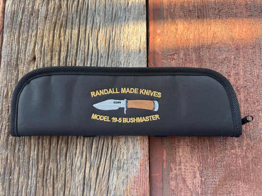 New Robbins Custom Knife case Randall 19-5 Bushmaster Silk threading 13 inch velvet interior usable case