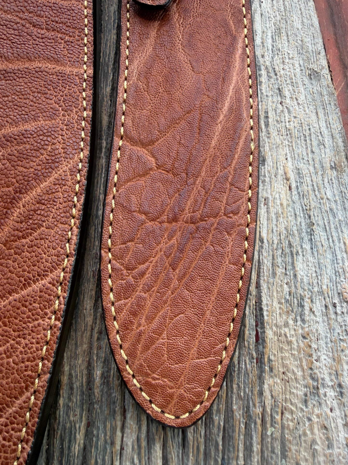 New Randall Model 12-11 Large Sasquatch and 12-8 Small Sasquatch Sheaths in Exotic thick and textured Rust colored Elephant hide on brown leather from Treeman with silver Canteen snaps. Hand tooled belt loop. Killer sheath. Selling as a pair…