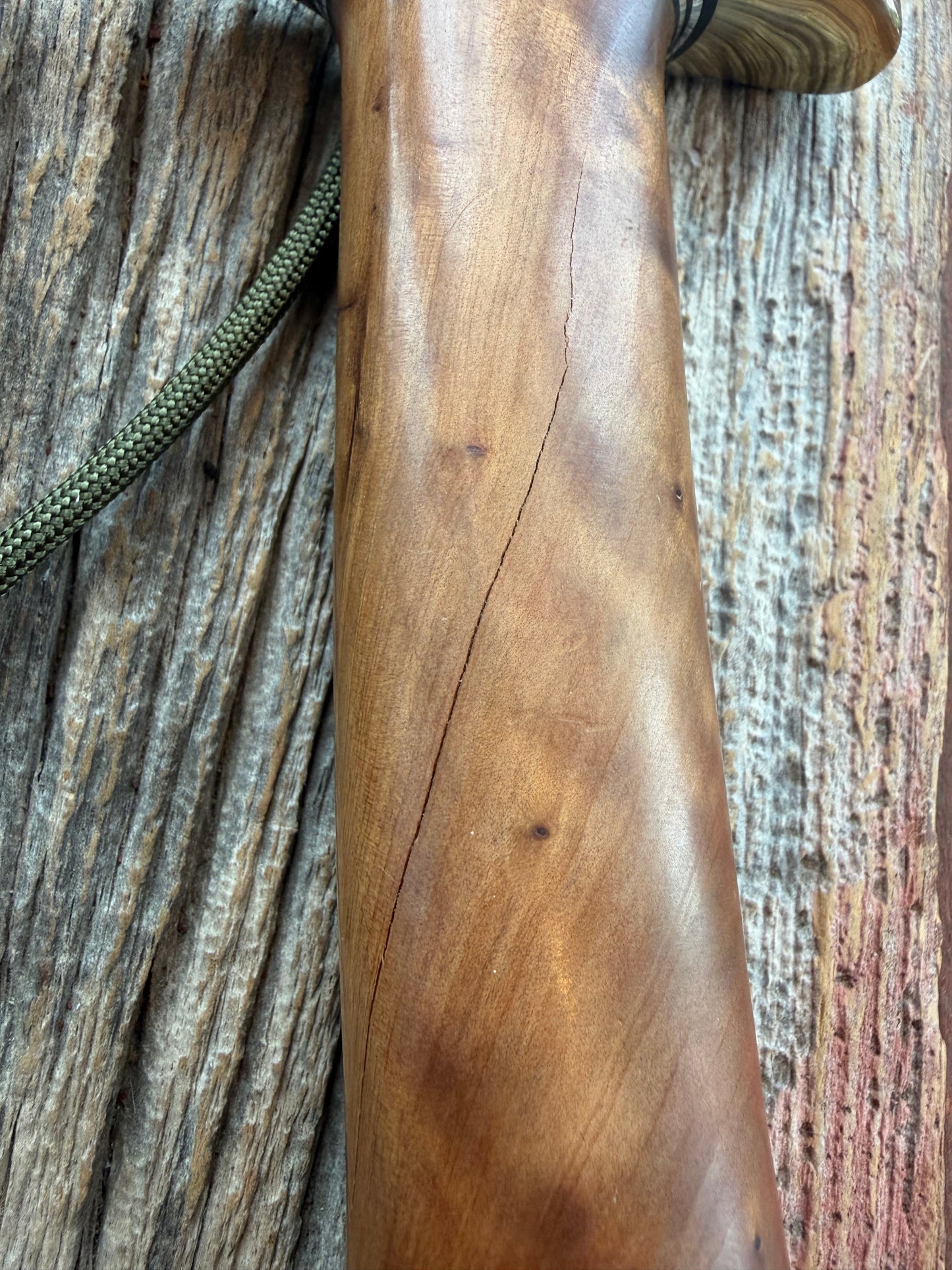 Randall Knife Model 14-7.5 Thuya Burl Handle with fissure, SS , NSH, black silver spacers