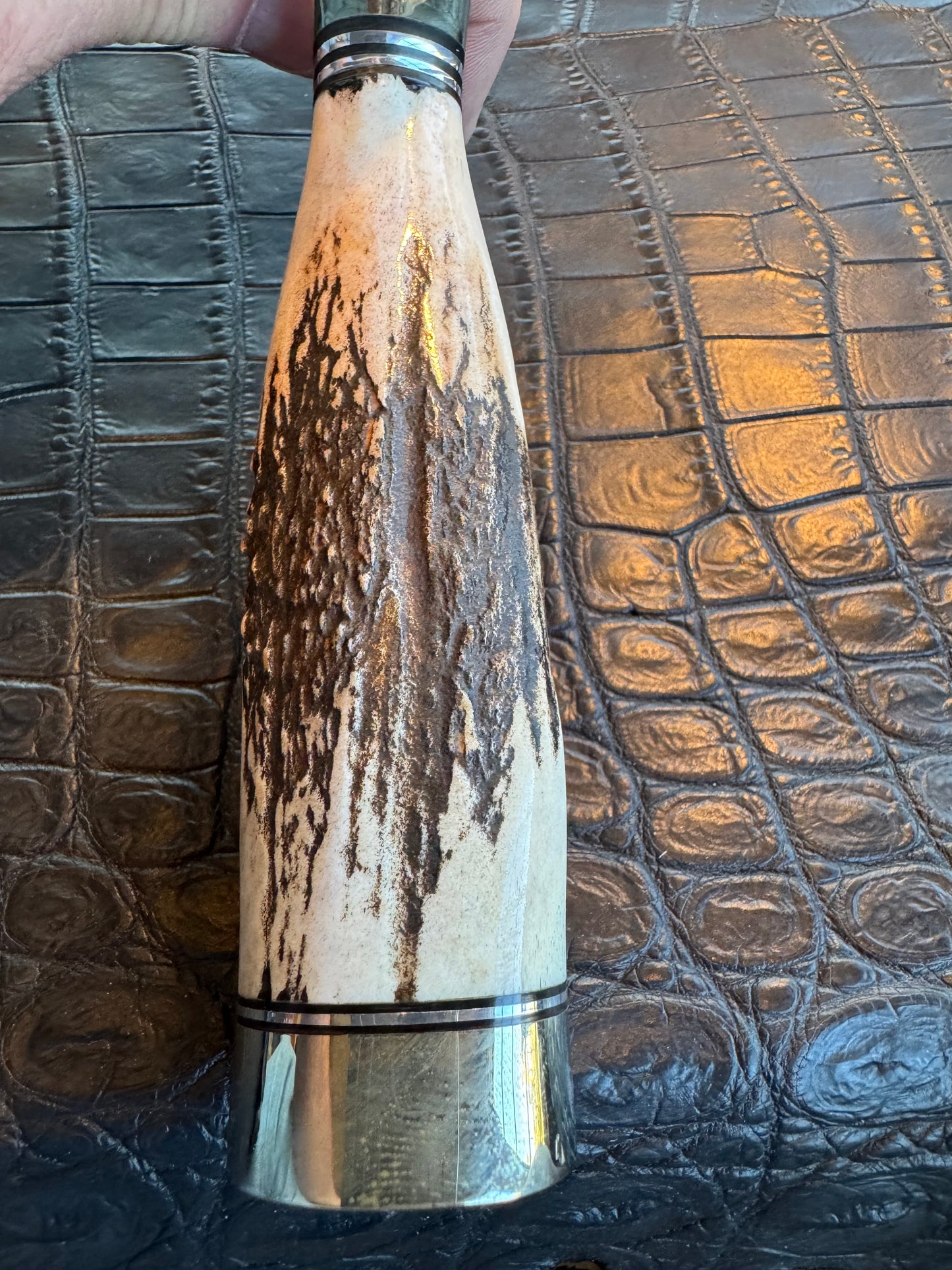 Nice Randall Knife 14-7 1/2 Stag Nickel Silver Hilt + Buttcap Stainless Steel Blade