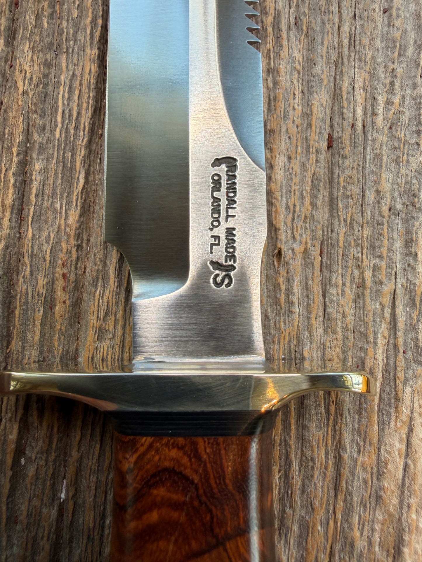 Randall Model 1-7 Honduran Rosewood Stainless NSH Aluminum Butt Sawteeth black Spacers