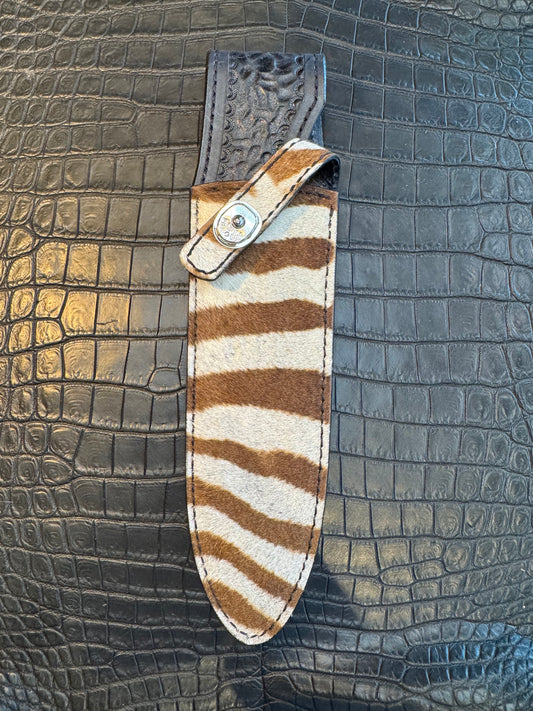 Randall Model Clinton Special TC Exotic Sheath in Zebra by Treeman.