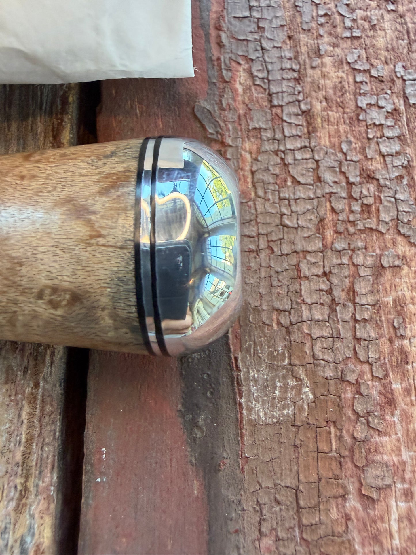 New in Paper Randall Model “Gambler” 4 Inch in Maple Wood, Nickel hilt, Stainless, black and aluminum spacers.