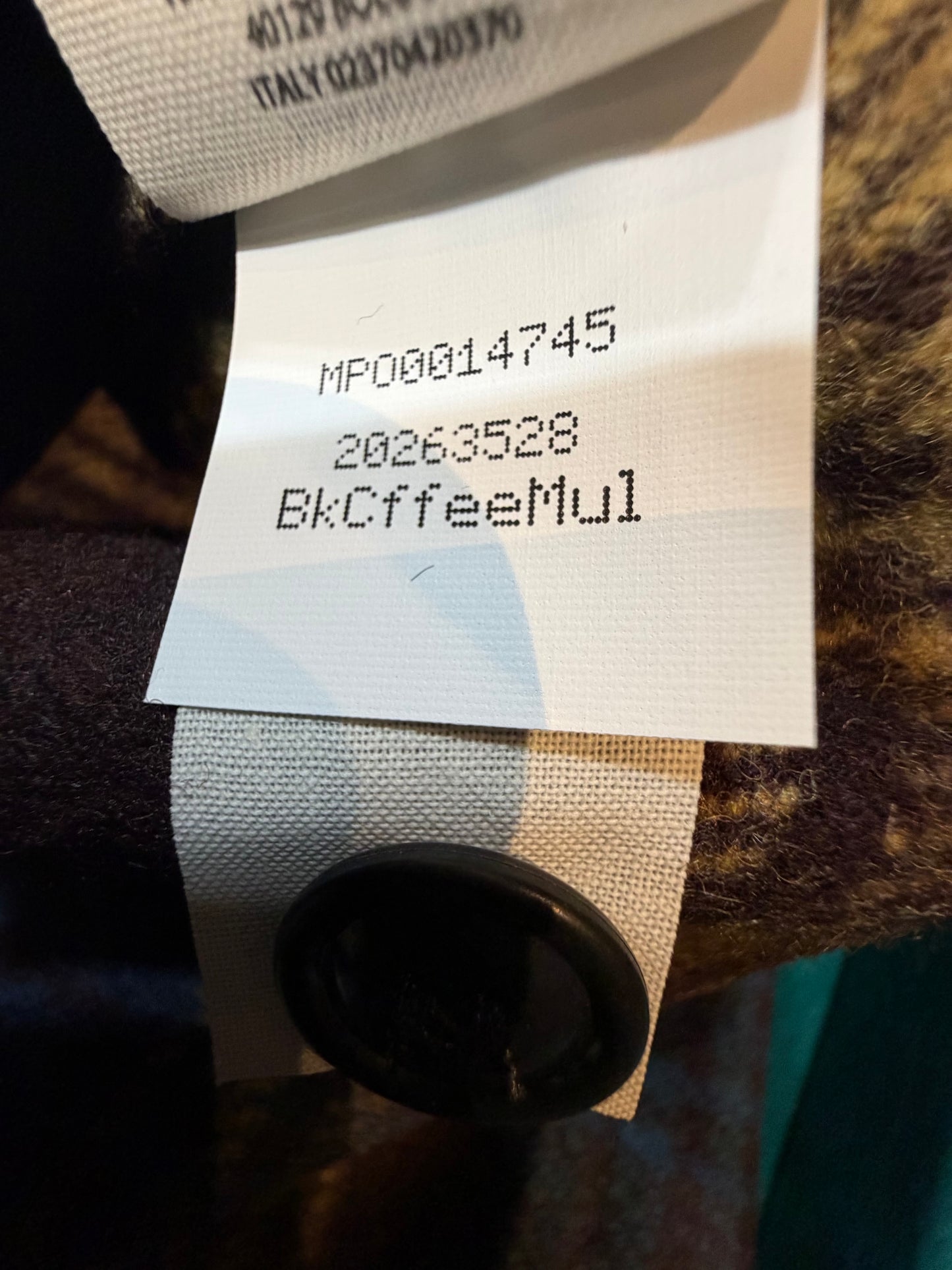 Filson Mackinaw Wool Jac Shirt New Black Coffee Large Heavy 24oz Wool USA Made