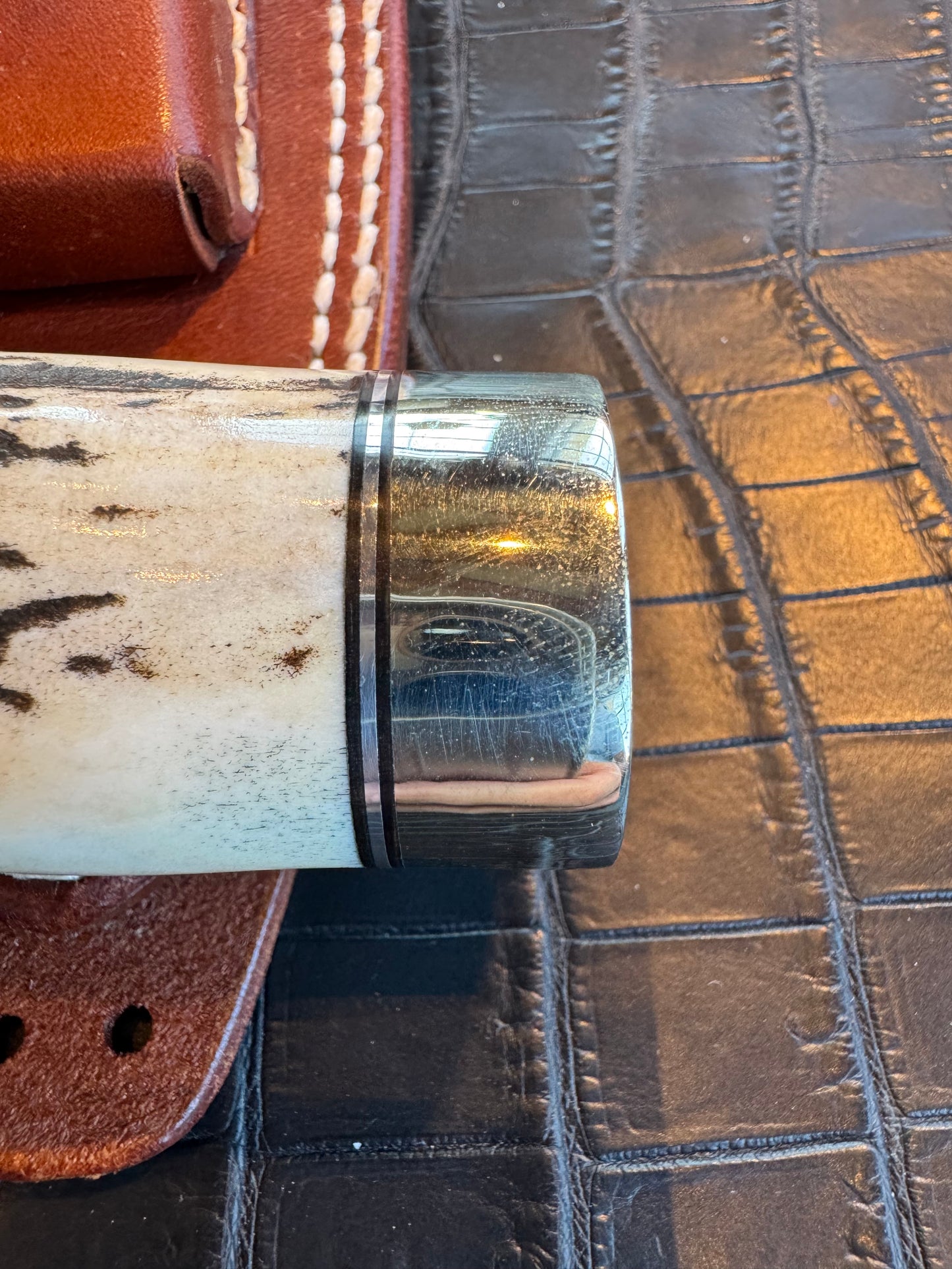 Nice Randall Knife 14-7 1/2 Stag Nickel Silver Hilt + Buttcap Stainless Steel Blade