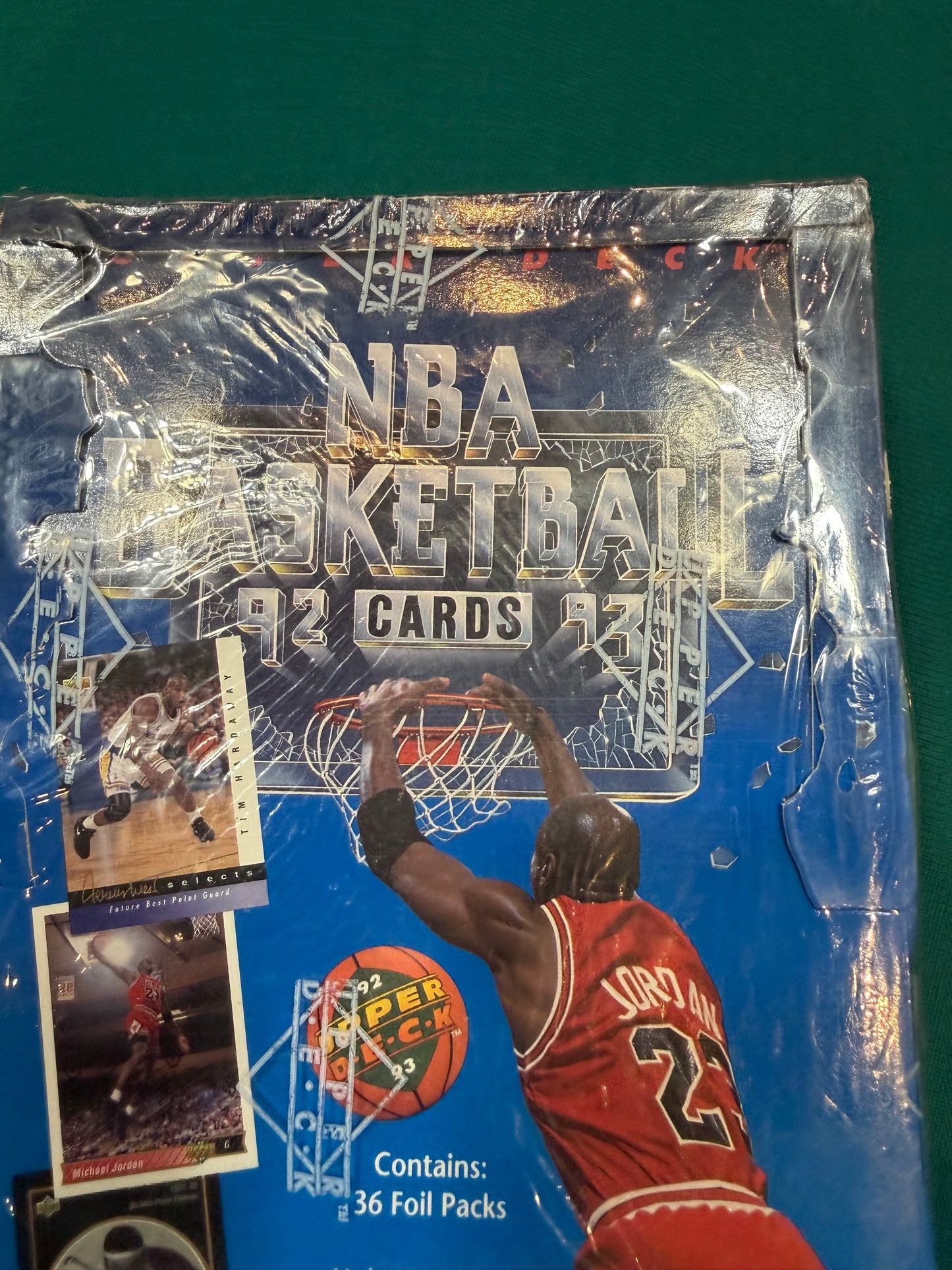 1992/93 Upperdeck Basketball Hobby Box Low Series (36) packs per box. Factory Sealed!