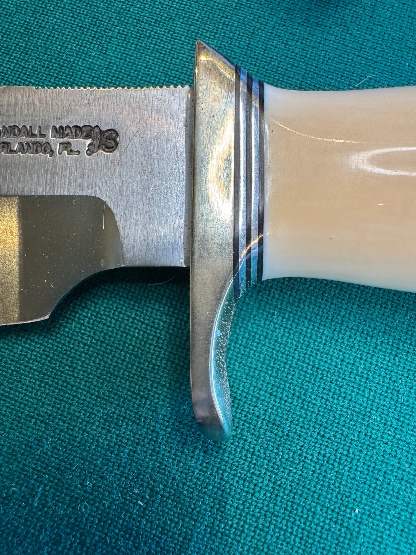 Randall Knife Model 19-5 NSH Resin Ivory Stainless Steel Black Randall Sheath