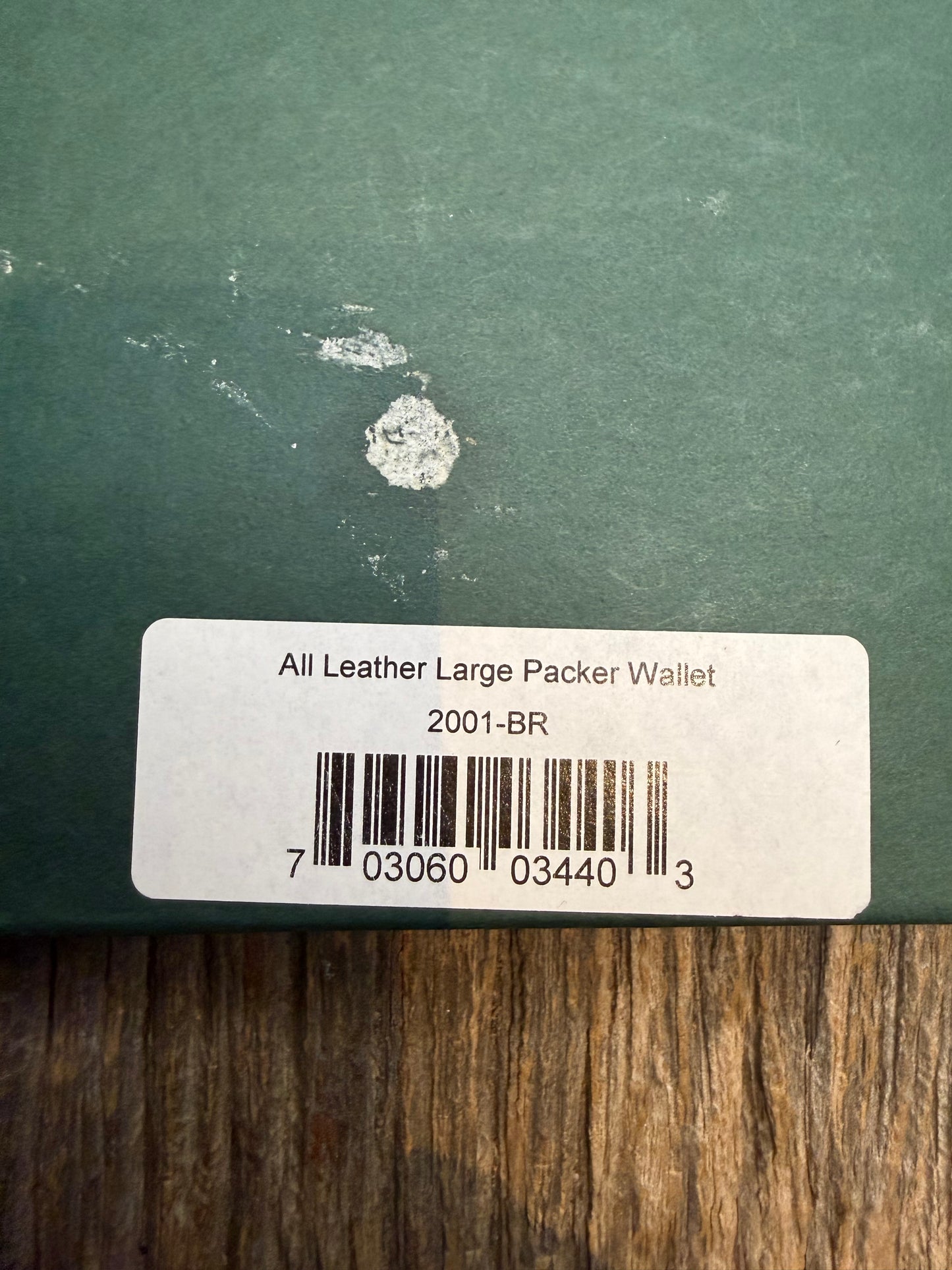 Filson All Leather Packer Wallet in Brown, new in the box. Rare item in soft Horween leather. Made in USA