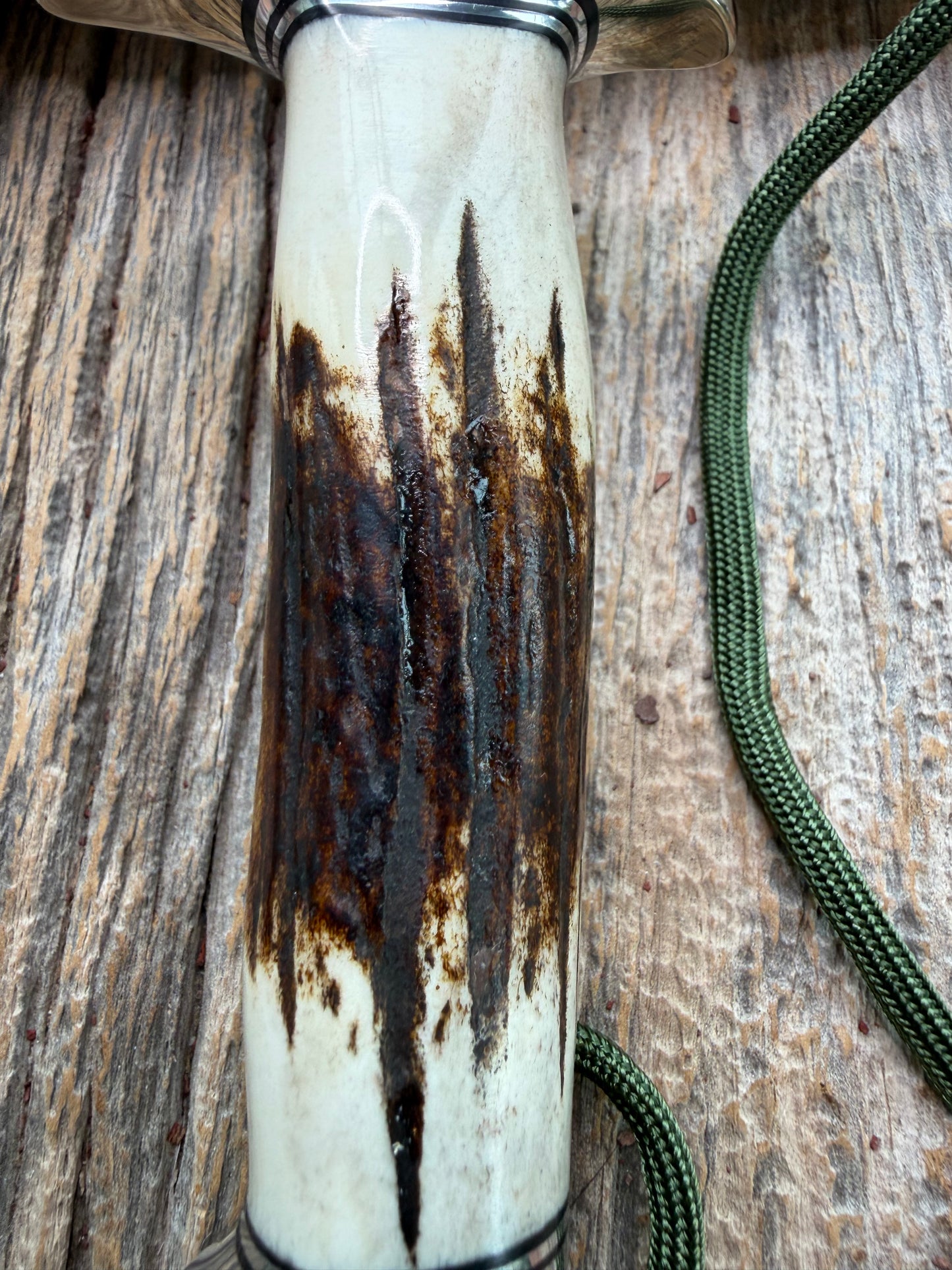 New in Paper Randall Knife Model #8-4 Old Style Trout And Bird Stag Handle, Stainless steel, Lanyard.