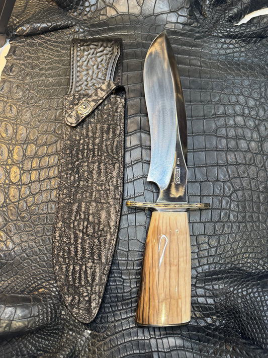 Randall Model 12-11 Large Sasquatch Sheath in Exotic Black Elephant Trunk by Treeman. (Sheath only)