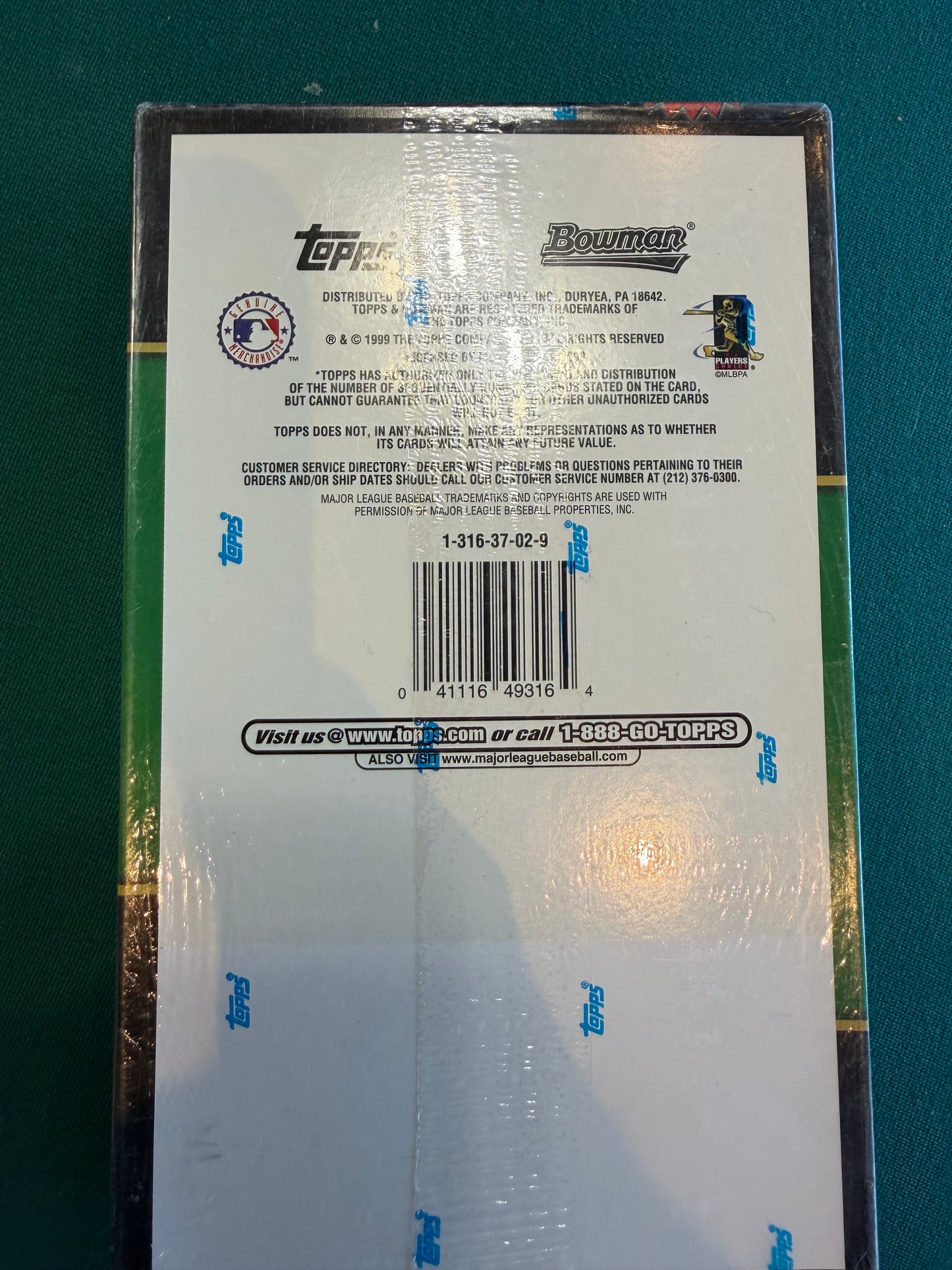 1999 Bowman Series 2 Baseball Hobby Box Factory Sealed New 24 packs