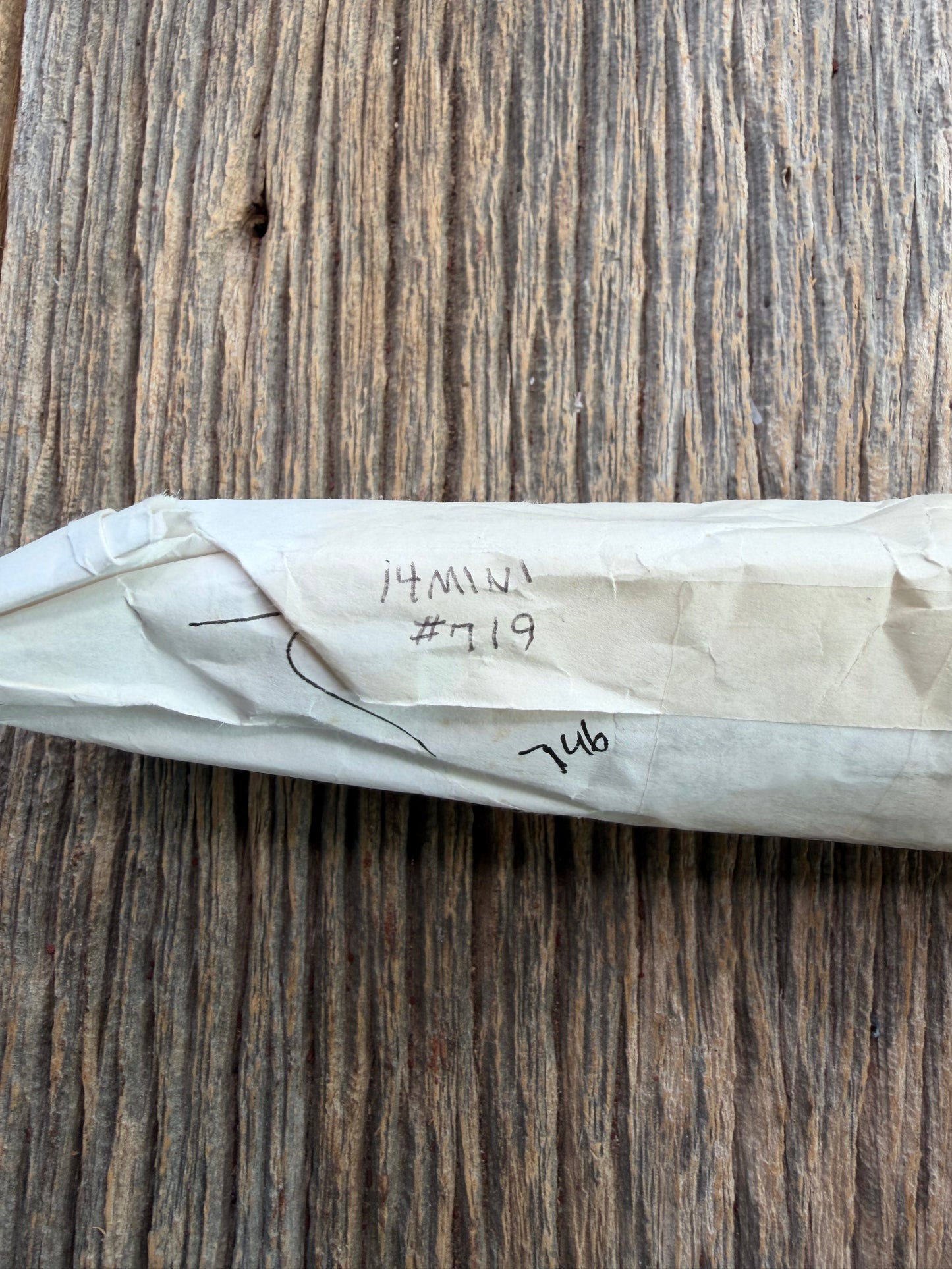 New Paper Randall Made Knife Mini Model 14 Attack Knife Black Micarta SN # 719