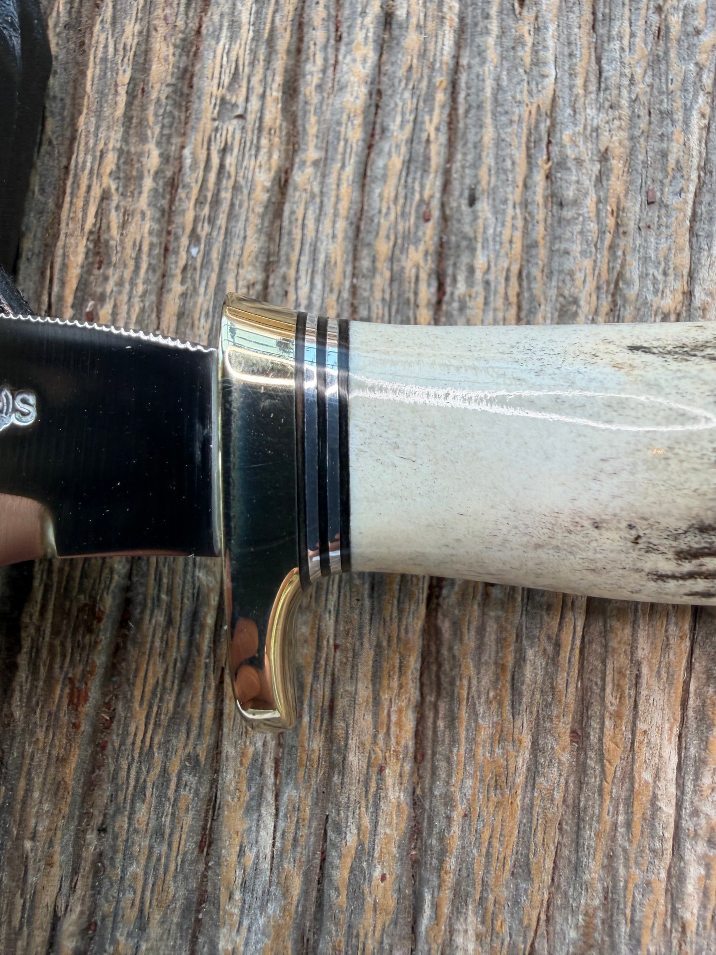 New Randall Made Knife Model Denmark Special Stainless Nickel Hilt, Aluminum crows beak butt cap.