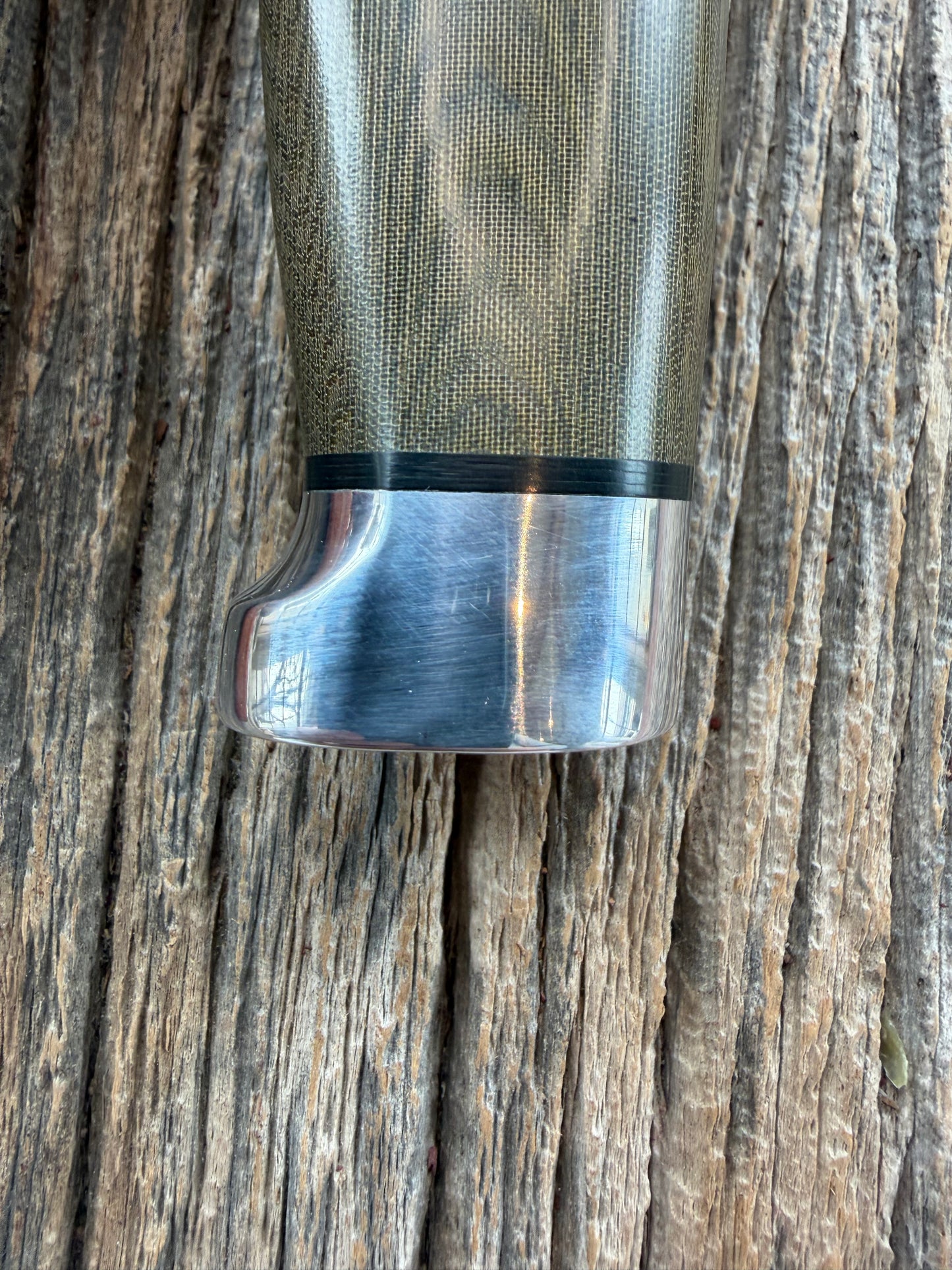 New Paper Randall Made Knife Model 19-5 Green Micarta Stainless Nickel Hilt