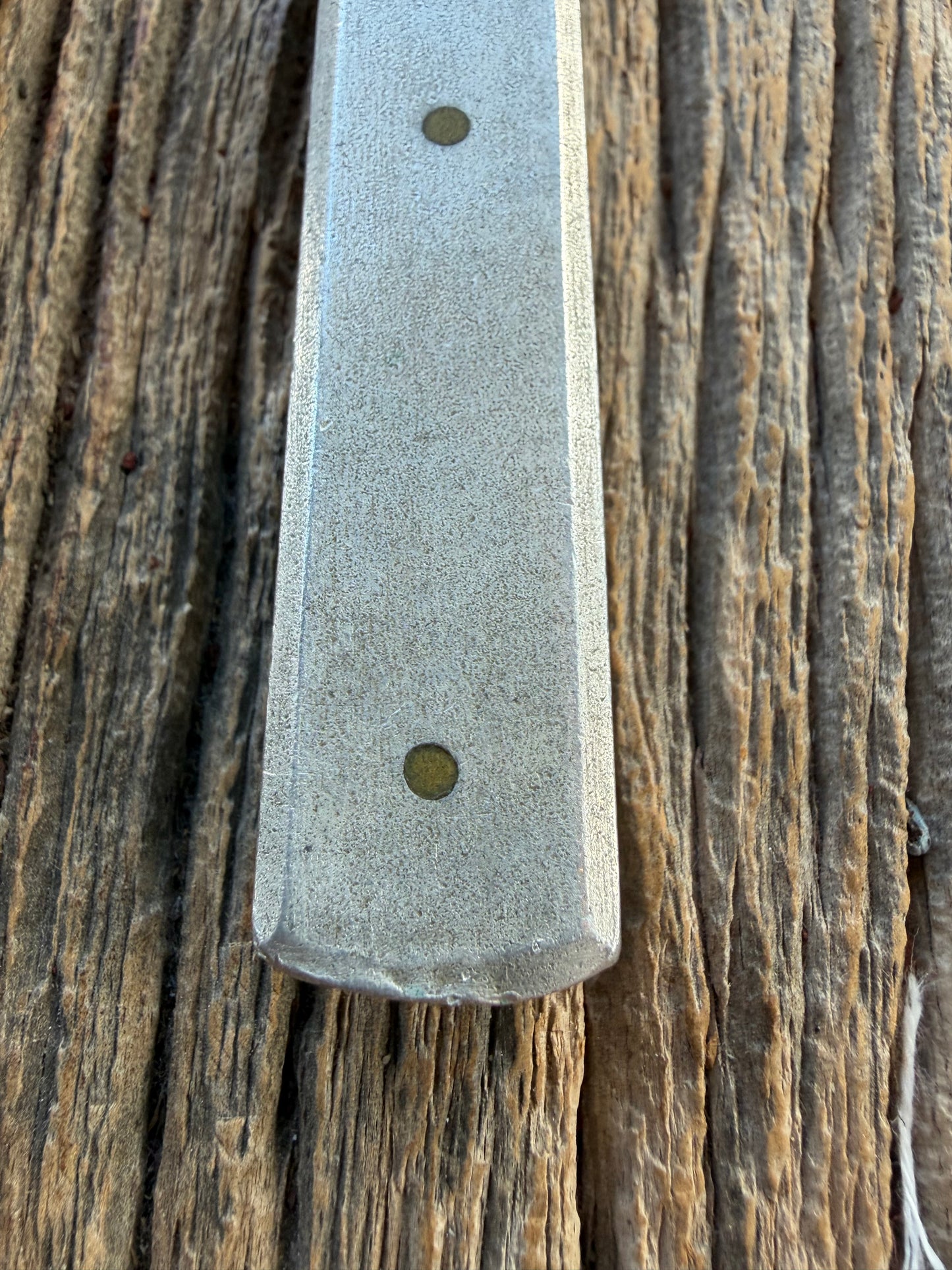 Vintage Randall Knife Model 10-7 Fisherman Aluminum handle rare carbon Steel blade, Butterfly vintage sheath.