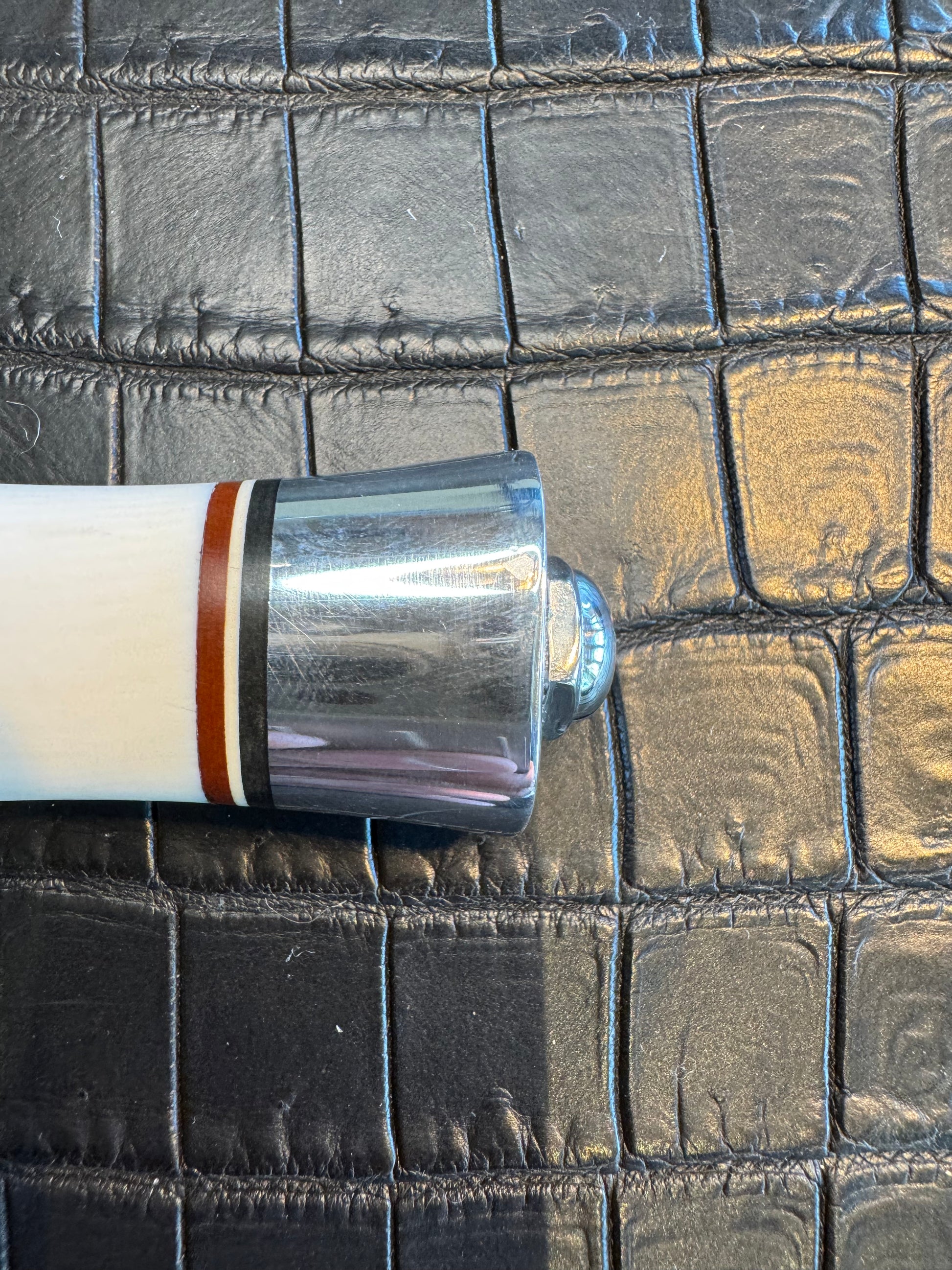 Vintage Randall Model 2-5 in Elephant Ivory with Nickel Silver Hilt and Aluminum Butt cap. Flawless.