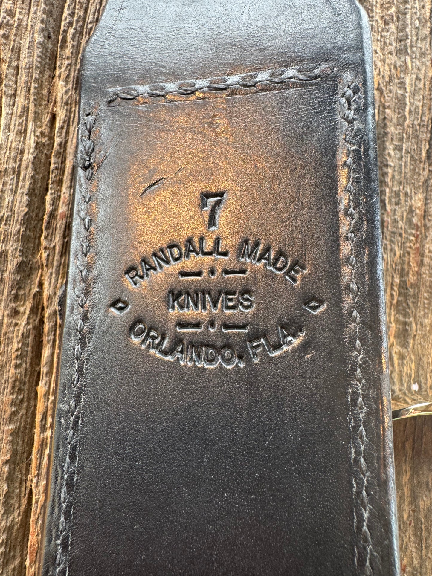 Randall Model 14-7.5 in White Ivorite Nickel Silver Hilt, Stainless steel and Lanyard.