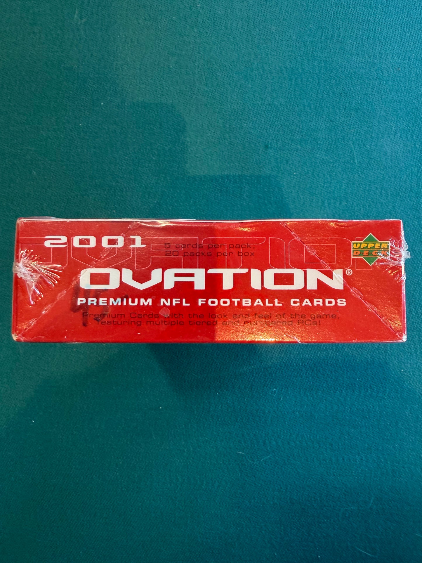 2001 UPPER DECK OVATION NFL FOOTBALL HOBBY BOX 20 PACKS DREW BREES RC NEW SEALED