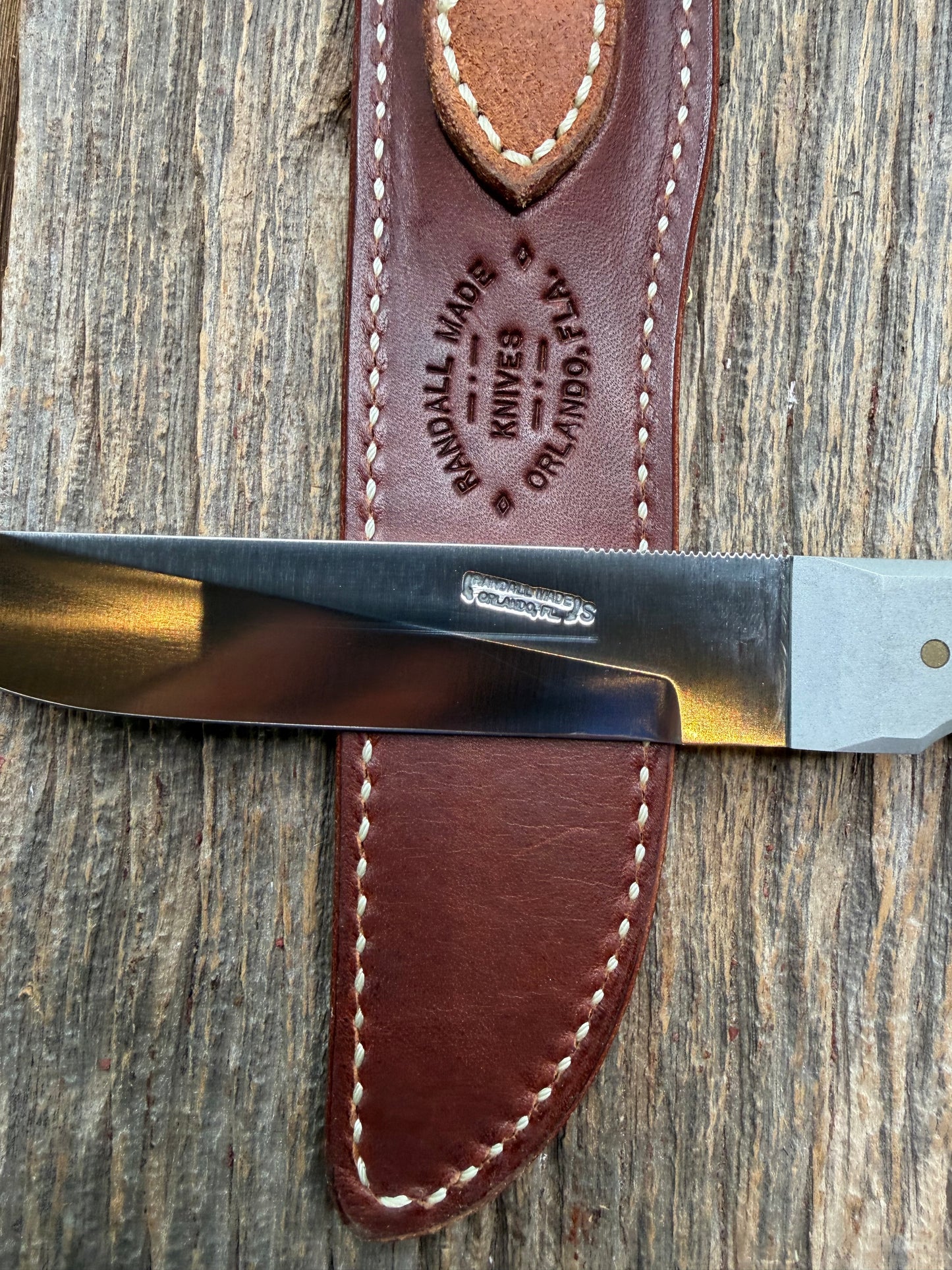 Nice Randall Knife Model 10-5 Fisherman Stainless Blade Aluminum Handle
