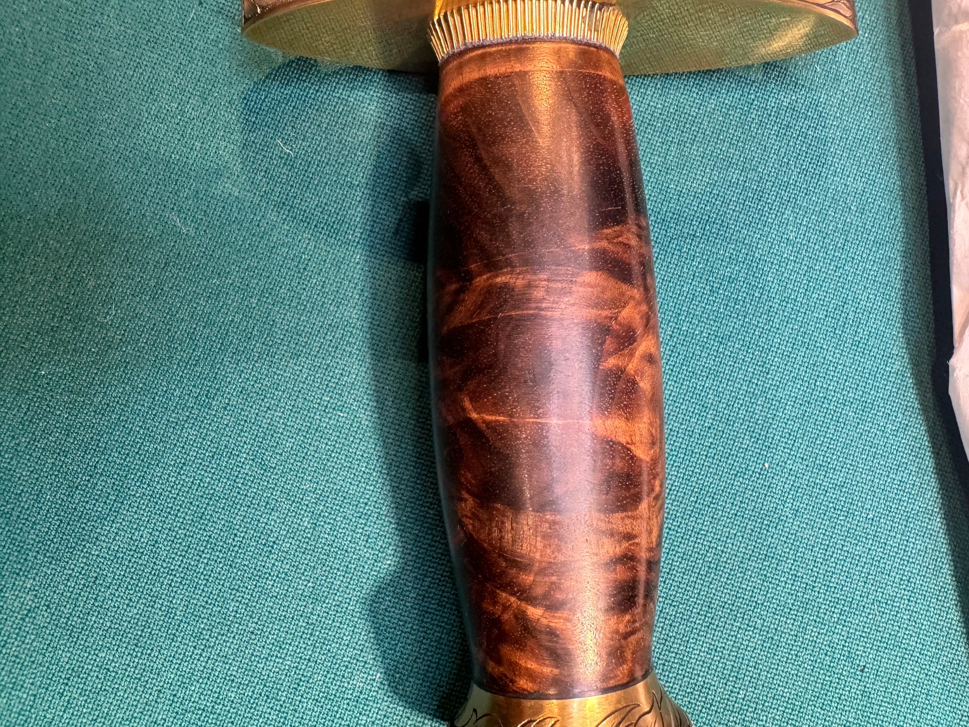 New in Paper Randall Large Sasquatch Brass Lugged Hilt Turkish Walnut #994 Jere Davidson engraved