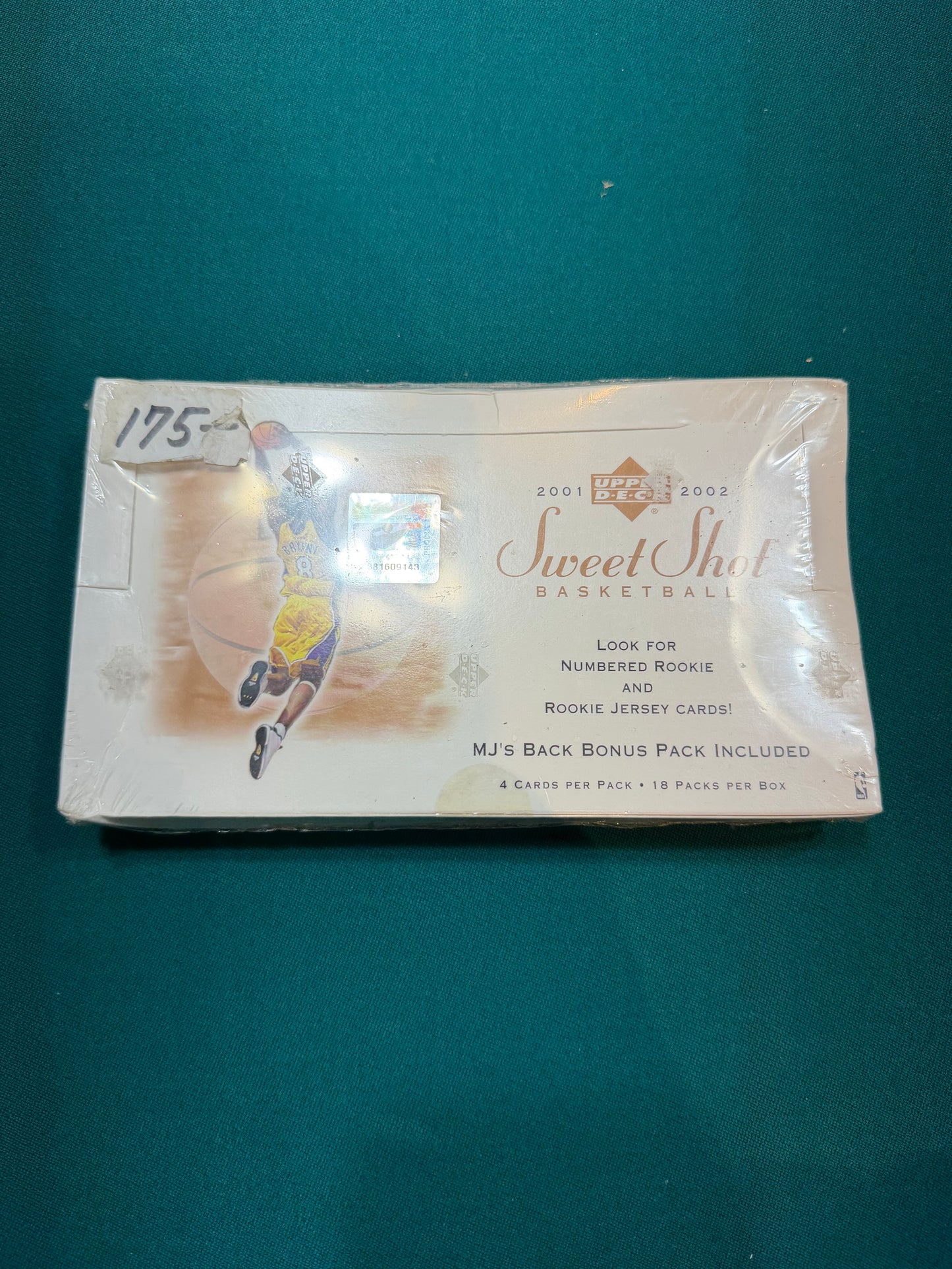 2001-02 Upper Deck Sweet Shot Basketball Hobby box Rookies plus MJ Bonus Pack 18 packs per box