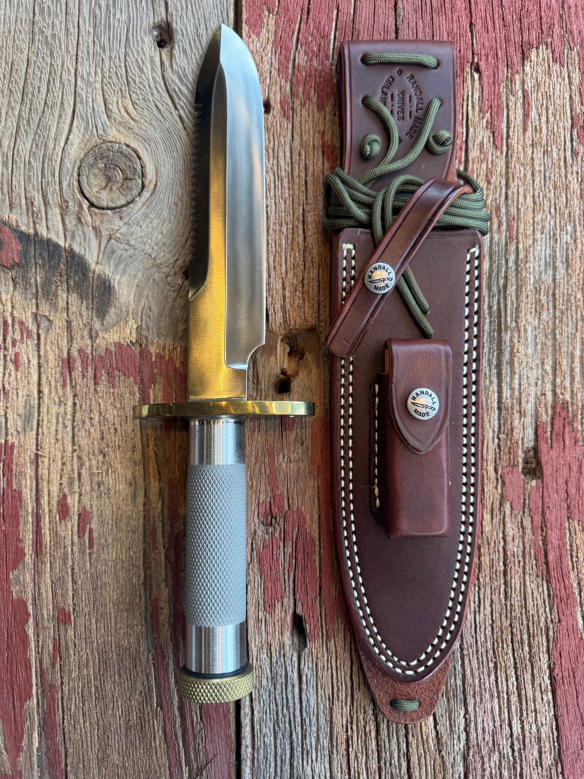 New in Paper Randall Knife Model 18-7.5 Stainless Steel Compass New