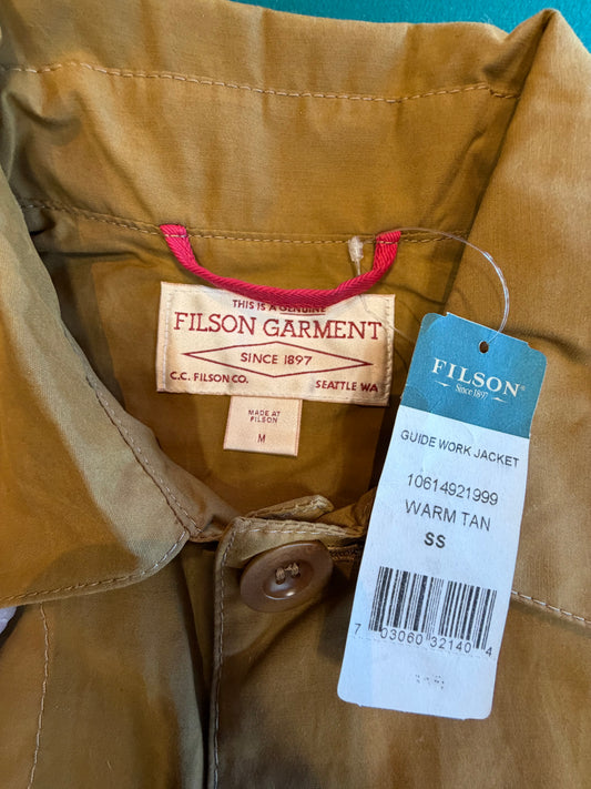 Rare Filson Sales Sample Warm Tan Guide Work Jackets Sz M New With Tags
