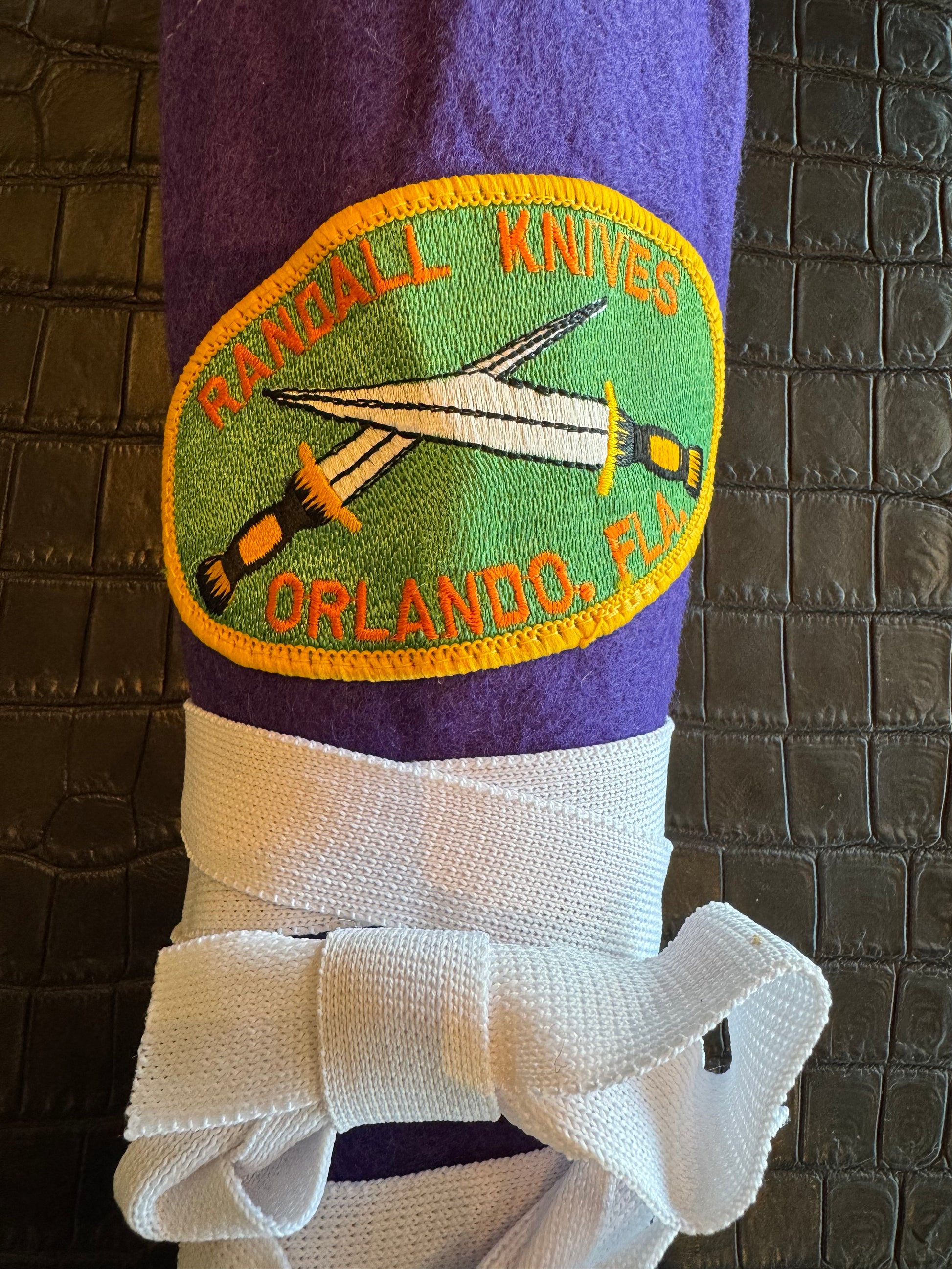 New Randall Carving set Model 6-9 STAG Red White Blue Spacers Stainless