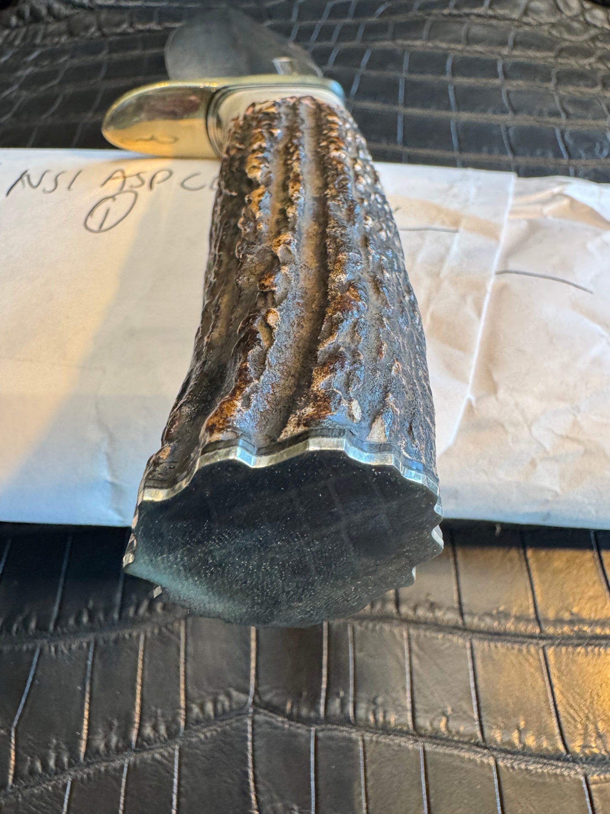 Randall Model 19-5 in very nice Stag. Nickel Silver Single Hilt and butt plate.