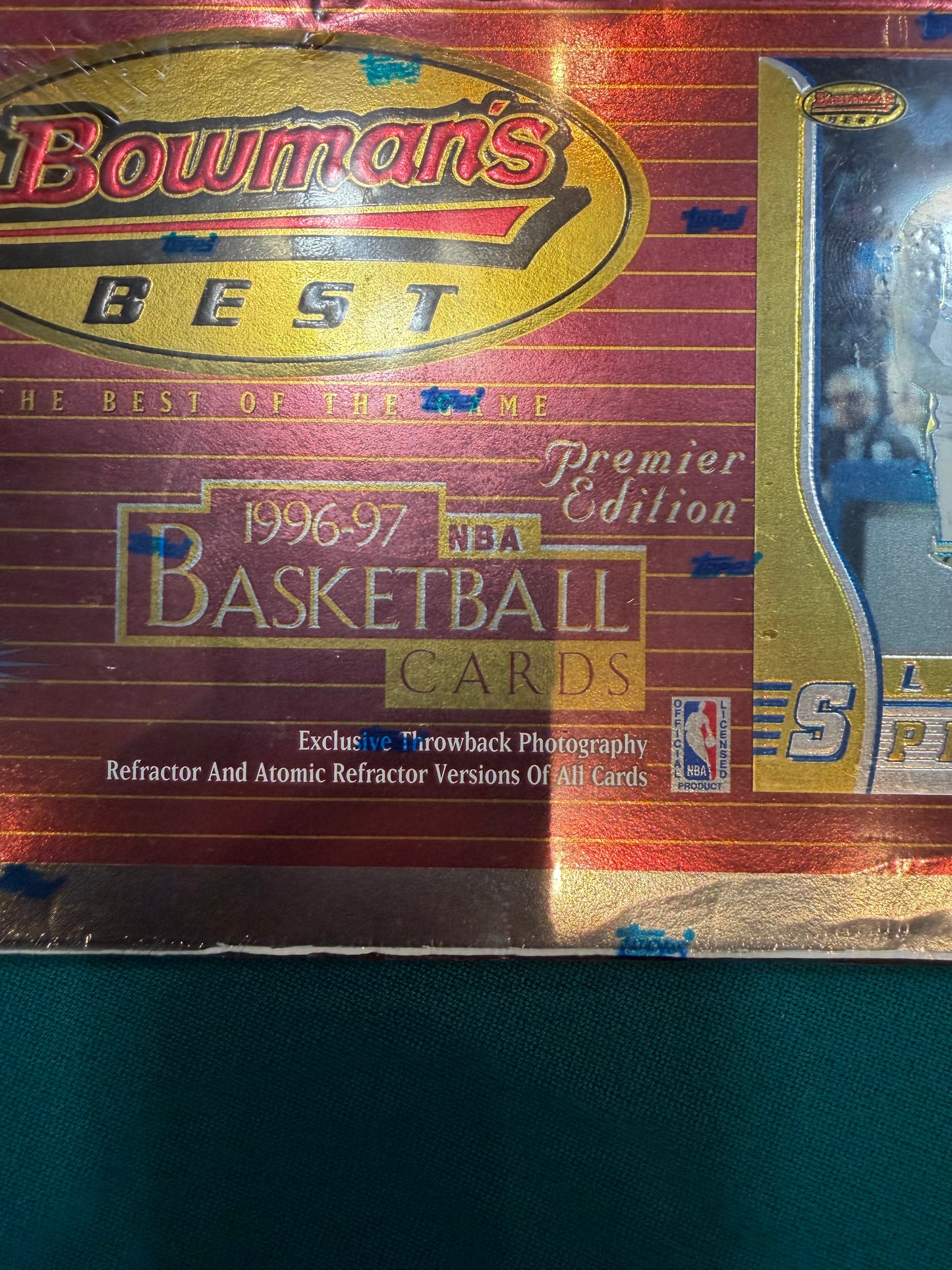 1996-97 Bowman’s Best 24-Pack Basketball Hobby Box Sealed, Chance Kobe RC